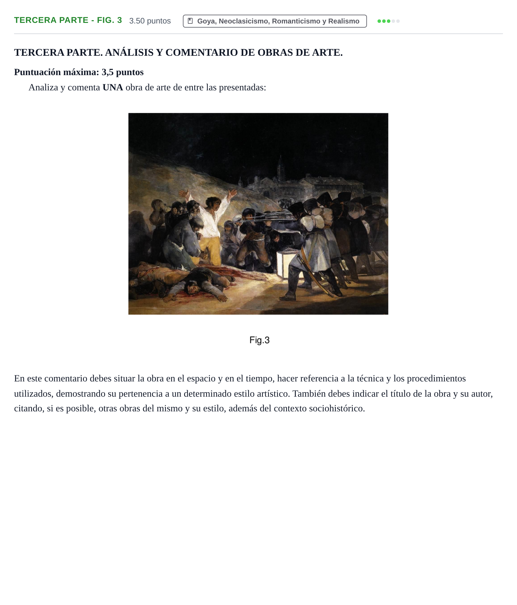 Enunciado: Ejercicio Tercera Parte - Fig. 3 · Historia del Arte PAU Castilla-La Mancha Extraordinaria 2024