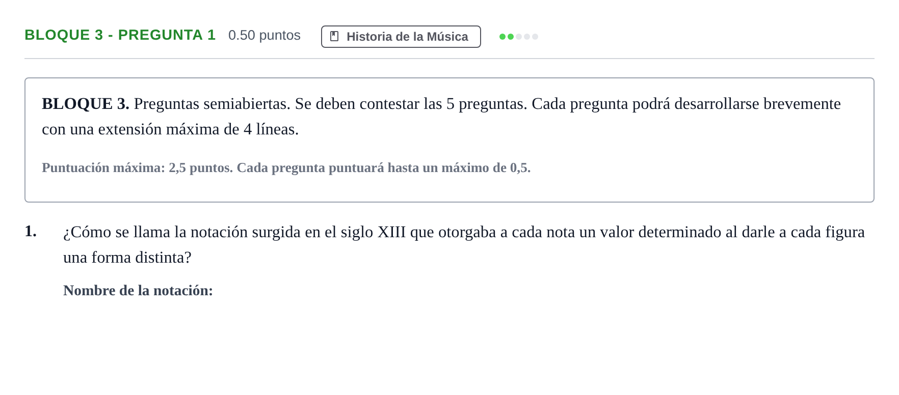 Enunciado: Bloque 3 - Pregunta 1 · Análisis Musical II PAU Andalucía Extraordinaria Titular 2025