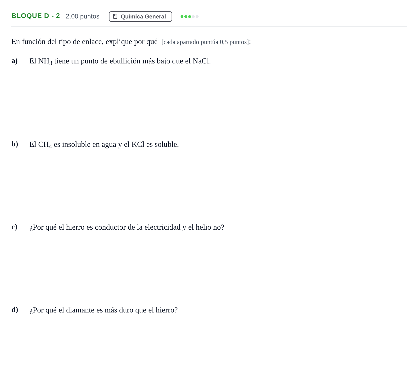 Enunciado: Bloque D - 2 · Ciencias Generales PAU Andalucía Extraordinaria Suplente 1 2025