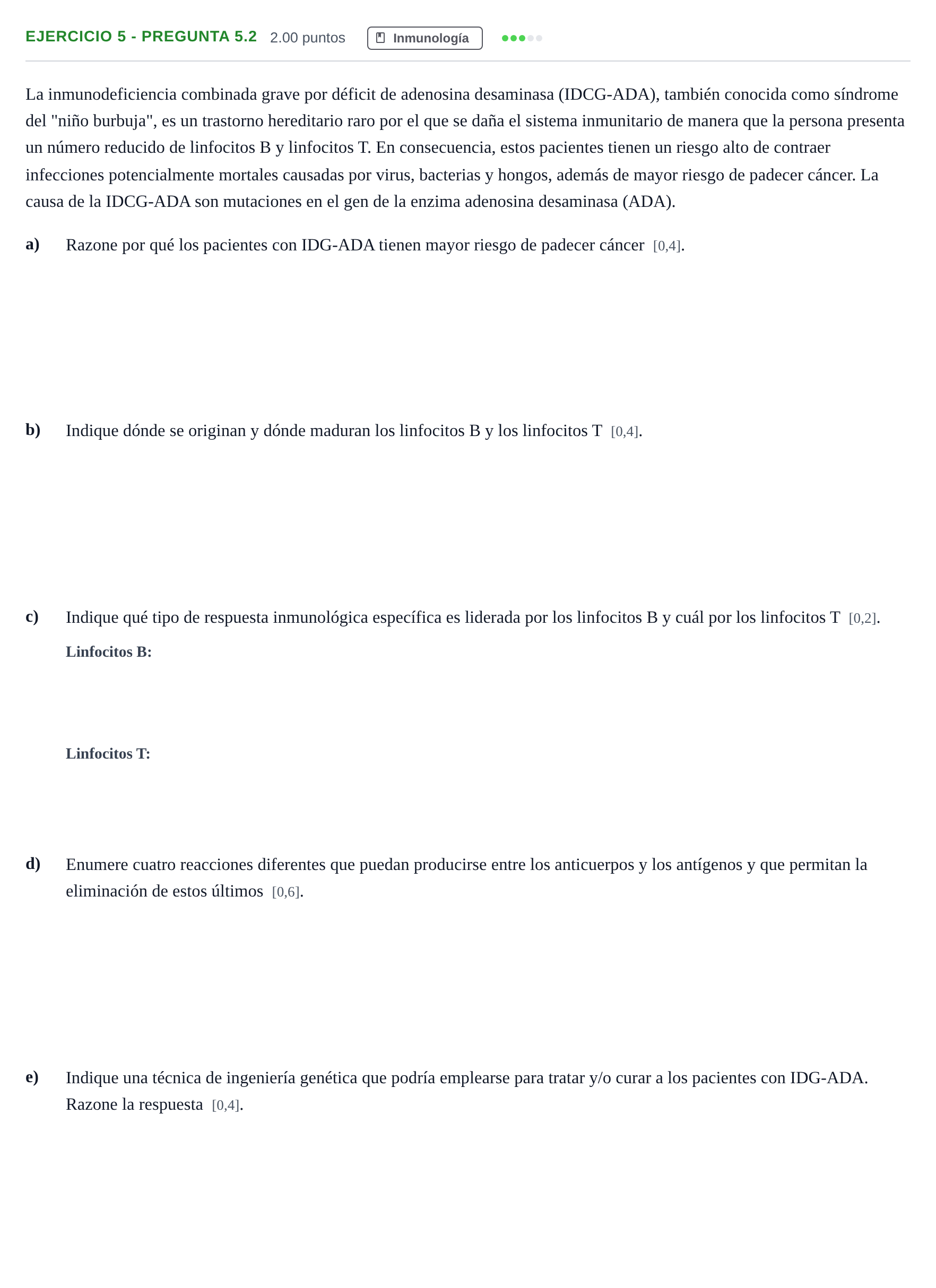 Enunciado: Ejercicio 5 - Pregunta 5.2 · Biología PAU Andalucía Extraordinaria Titular 2025