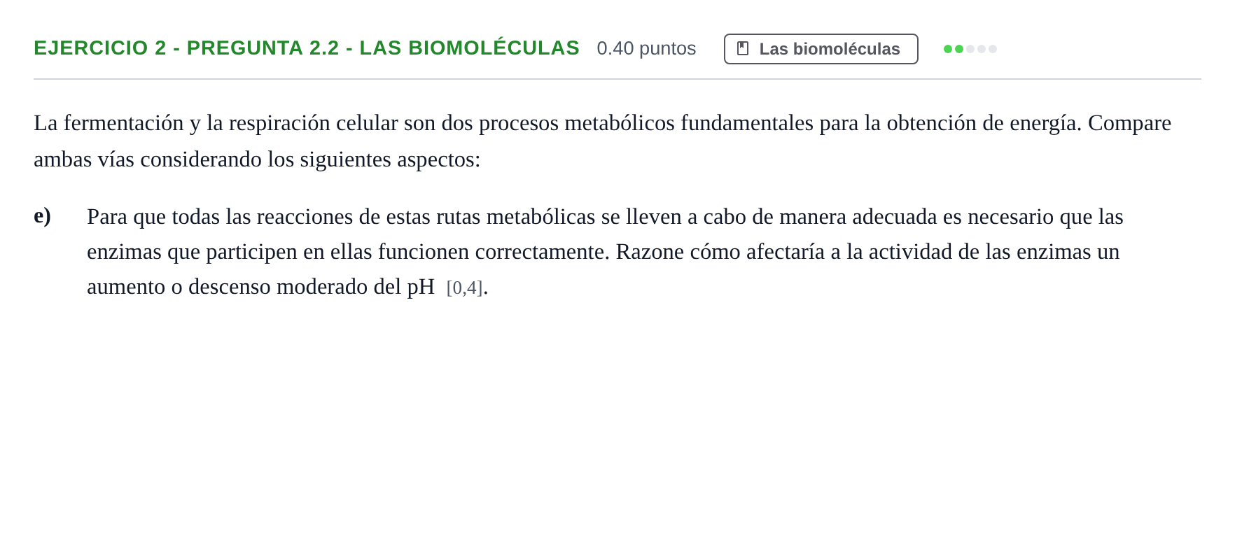Enunciado: Ejercicio 2 - Pregunta 2.2 - Las biomoléculas · Biología PAU Andalucía Extraordinaria Suplente 2 2025