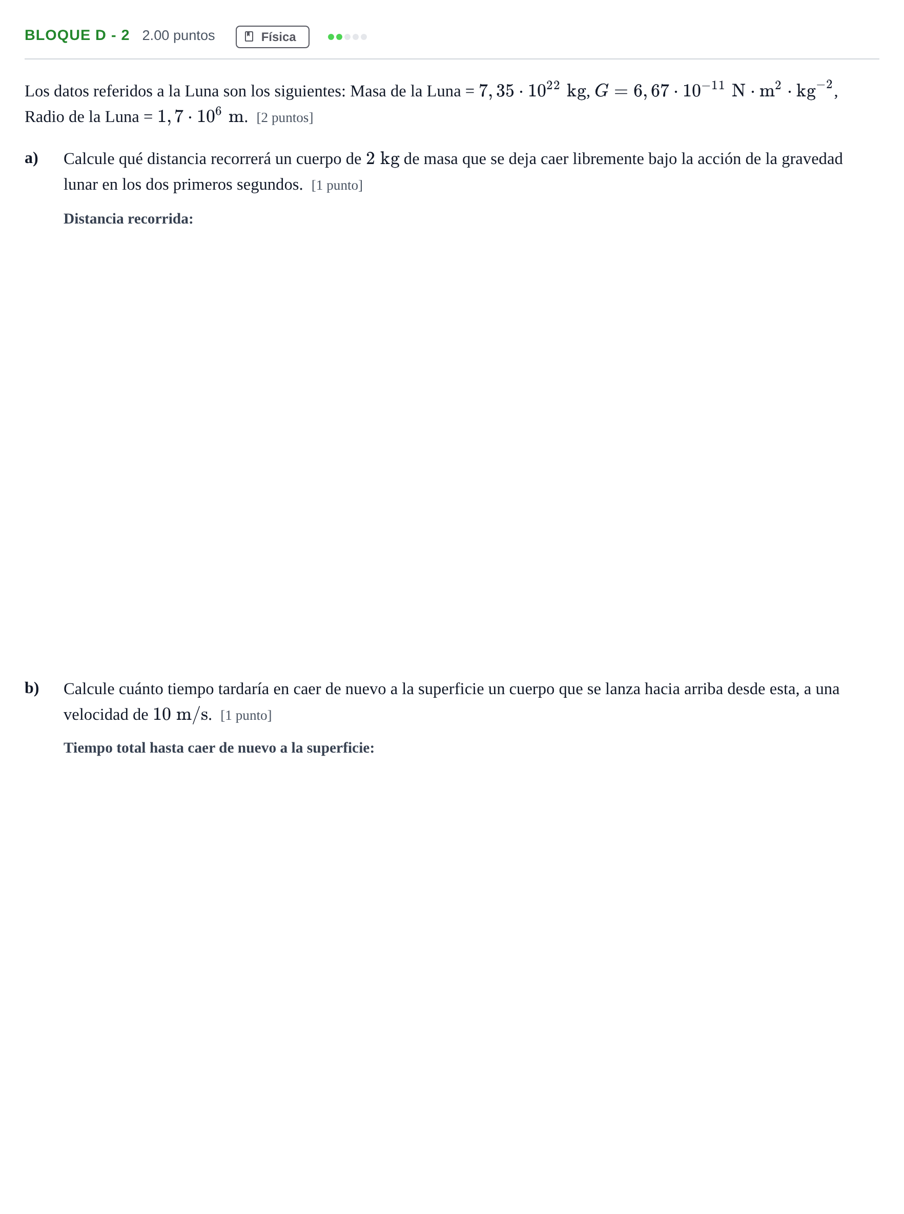 Enunciado: Bloque D - 2 · Ciencias Generales PAU Andalucía Extraordinaria Suplente 2 2025