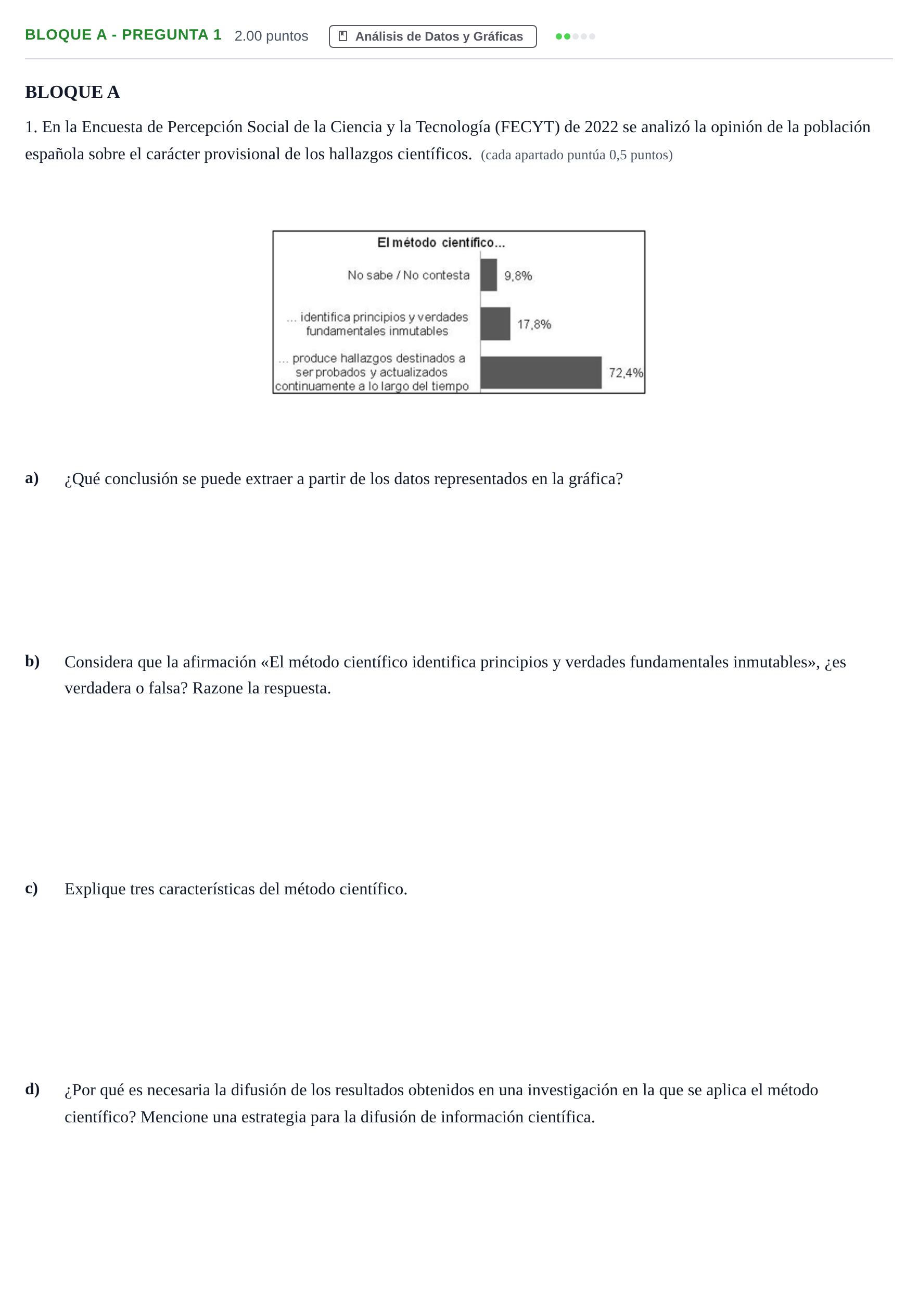 Enunciado: Bloque A - Pregunta 1 · Ciencias Generales PAU Andalucía Ordinaria Suplente 1 2025
