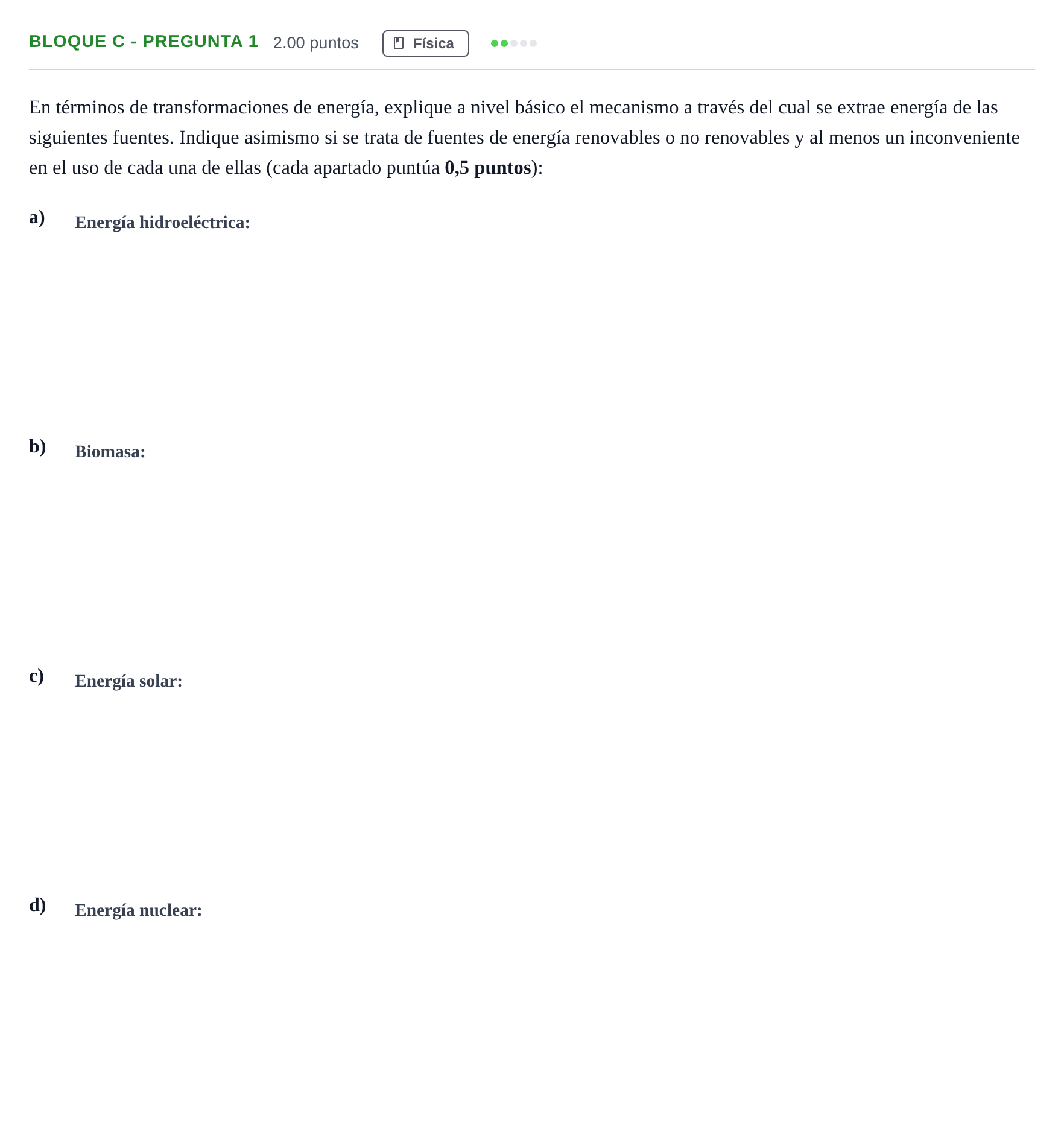 Enunciado: Bloque C - Pregunta 1 · Ciencias Generales PAU Andalucía Ordinaria Suplente 1 2025