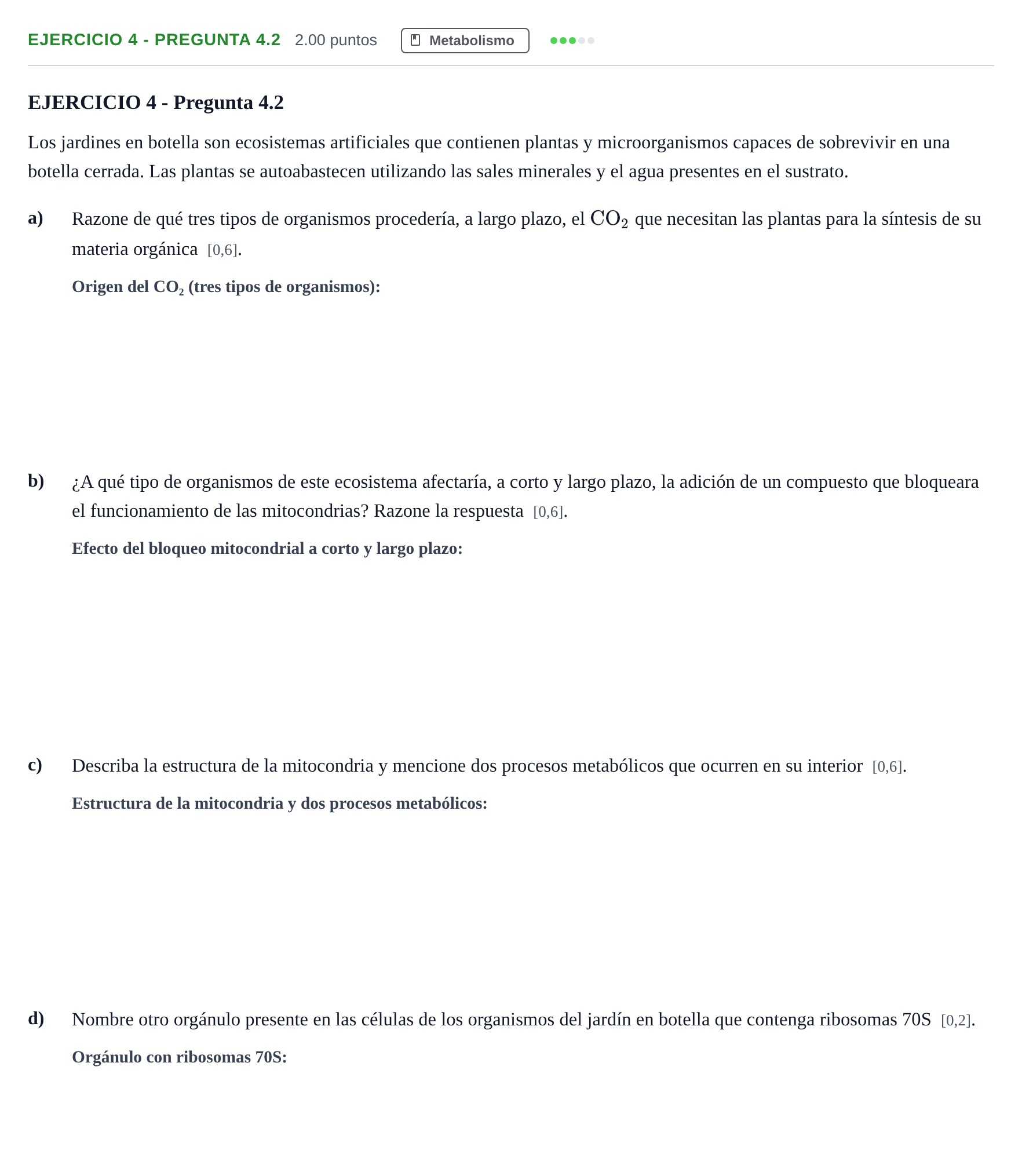 Enunciado: Ejercicio 4 - Pregunta 4.2 · Biología PAU Andalucía Ordinaria Suplente 1 2025