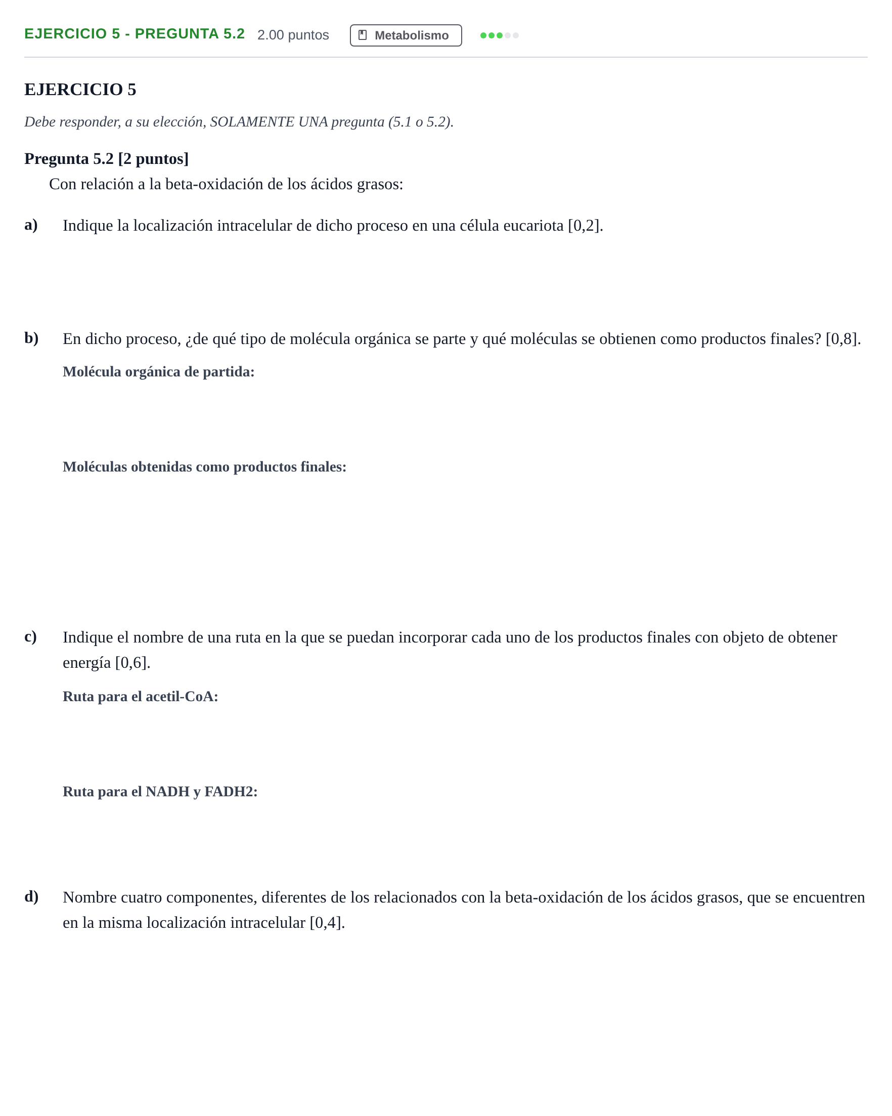 Enunciado: Ejercicio 5 - Pregunta 5.2 · Biología PAU Andalucía Ordinaria Titular 2025