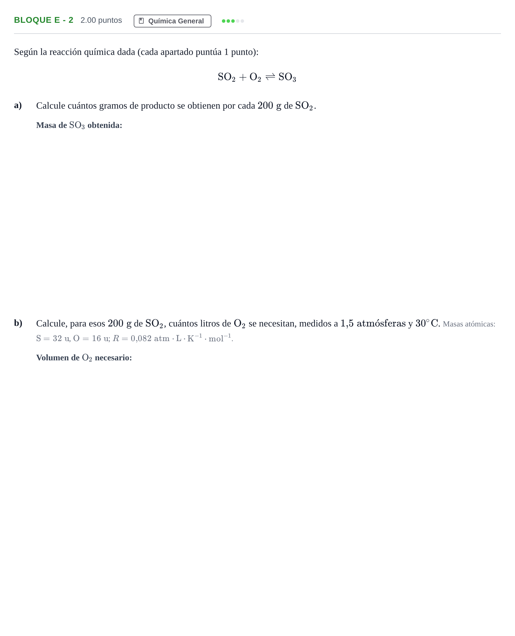 Enunciado: Bloque E - 2 · Ciencias Generales PAU Andalucía Ordinaria Suplente 2 2025