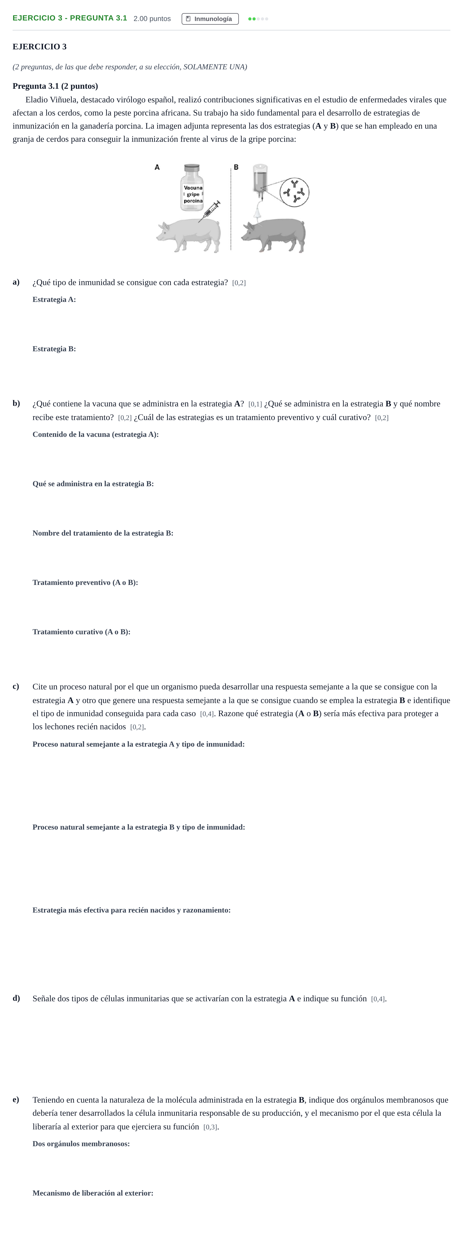 Enunciado: Ejercicio 3 - Pregunta 3.1 · Biología PAU Andalucía Ordinaria Titular 2 2025
