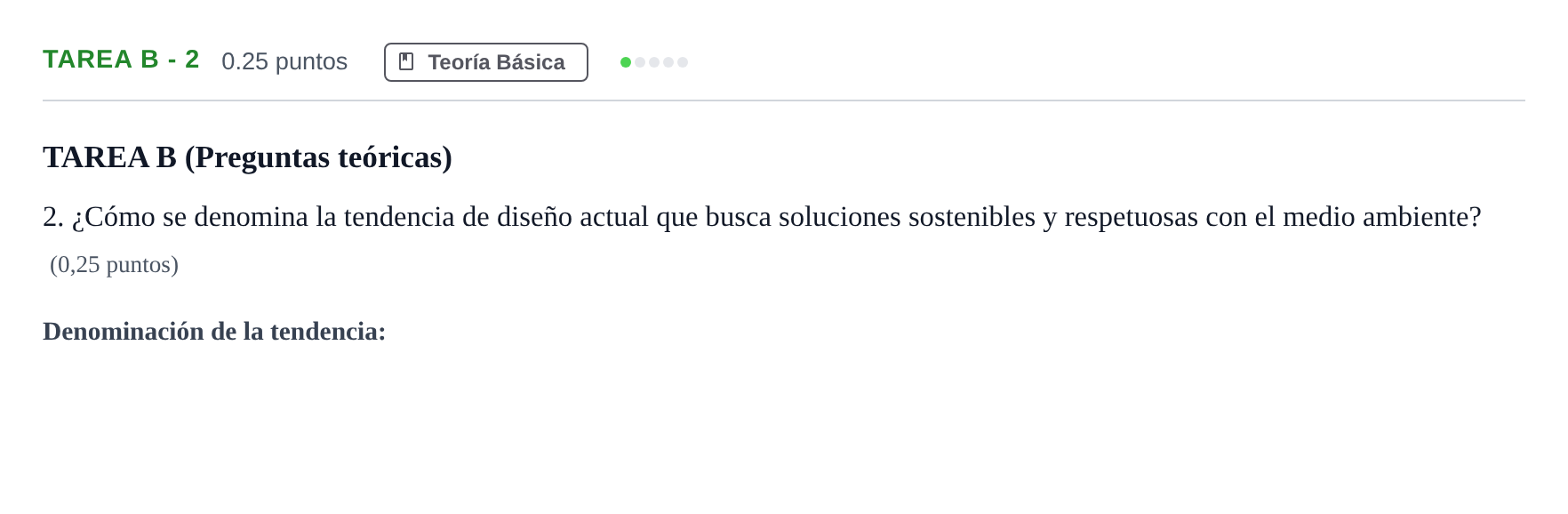 Enunciado: Tarea B - 2 · Diseño PAU Andalucía Extraordinaria Suplente 1 2025