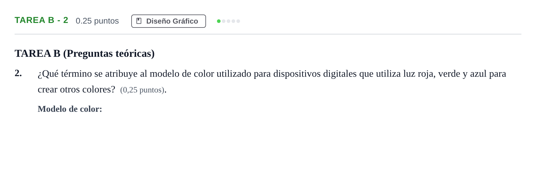 Enunciado: Tarea B - 2 · Diseño PAU Andalucía Extraordinaria Suplente 2 2025