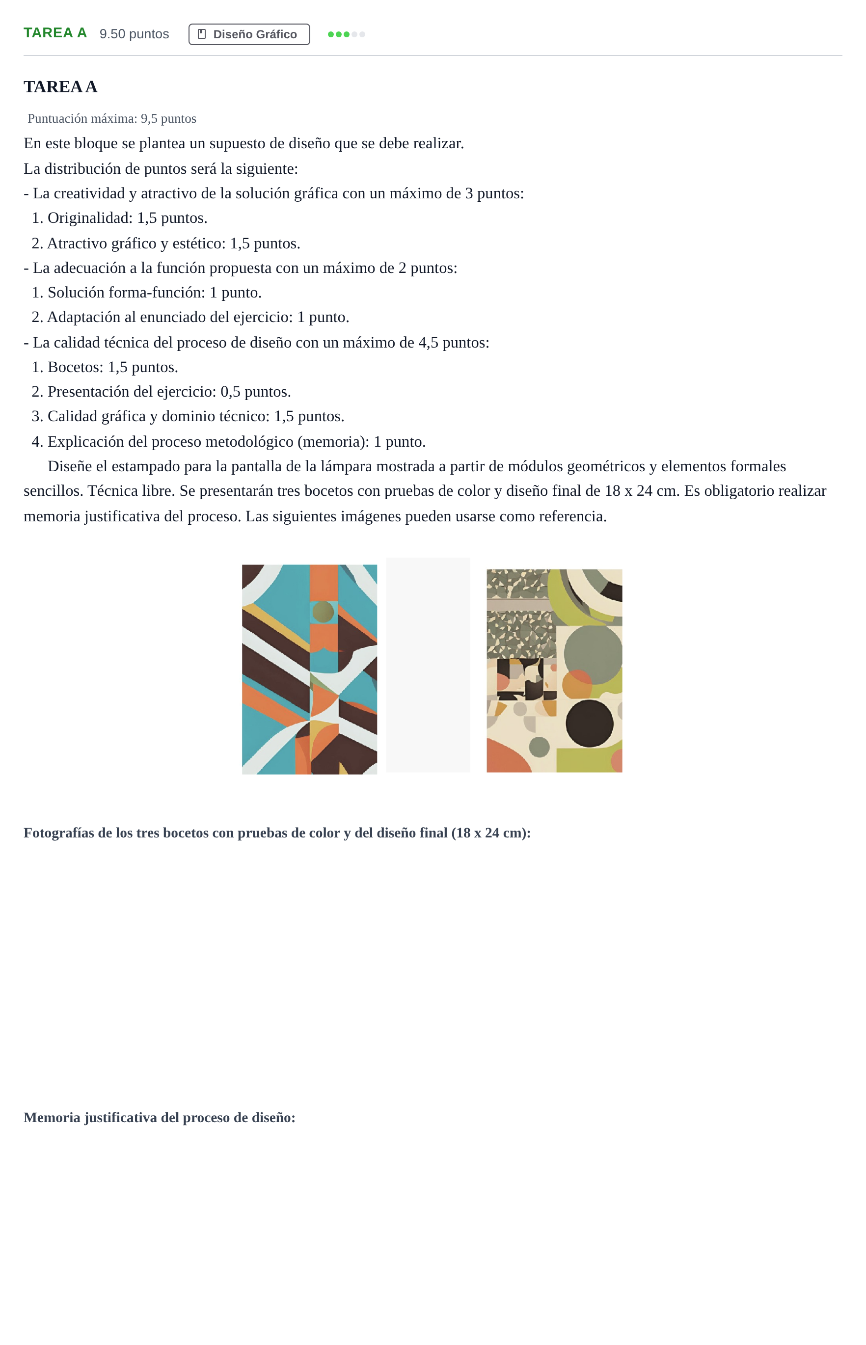 Enunciado: Tarea A · Diseño PAU Andalucía Ordinaria Suplente 2 2025
