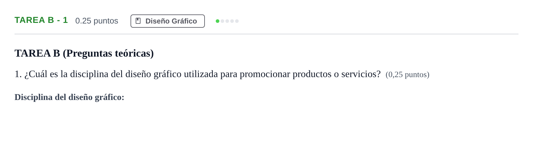 Enunciado: Tarea B - 1 · Diseño PAU Andalucía Ordinaria Suplente 2 2025