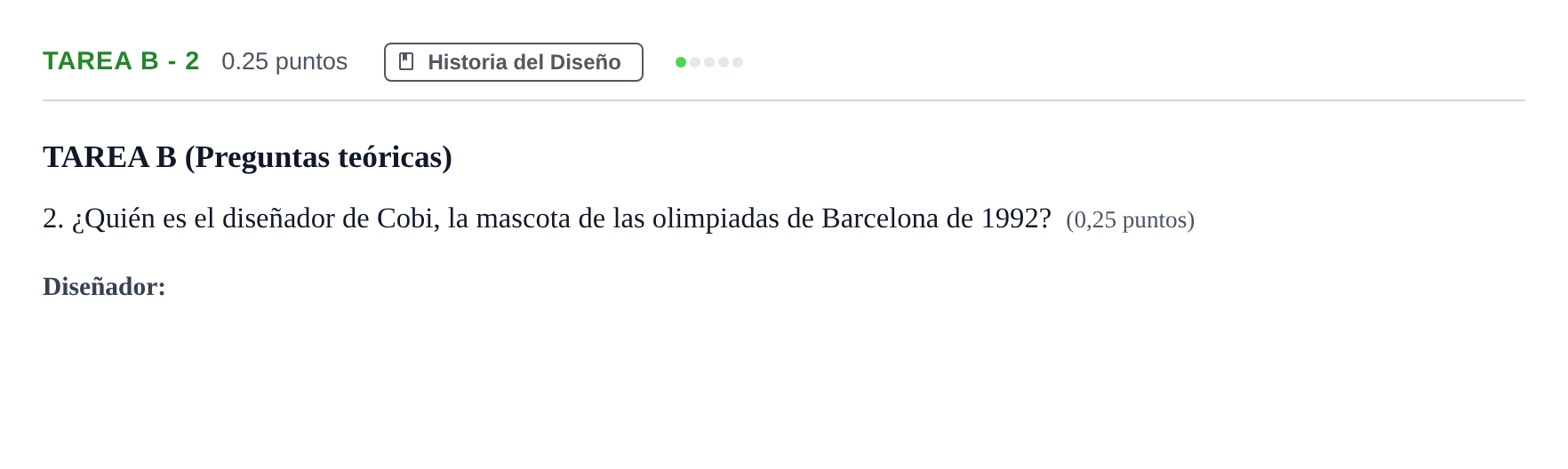 Enunciado: Tarea B - 2 · Diseño PAU Andalucía Ordinaria Suplente 2 2025