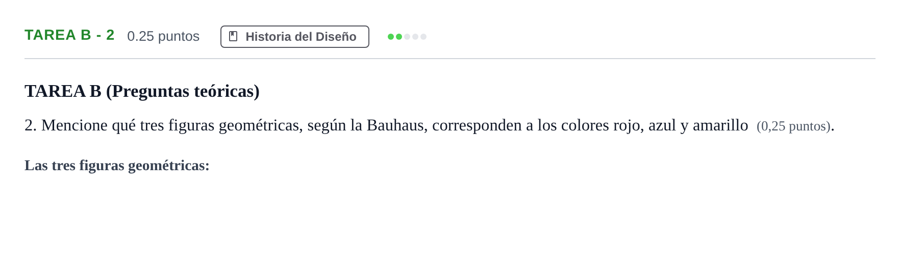 Enunciado: Tarea B - 2 · Diseño PAU Andalucía Ordinaria Titular 2025
