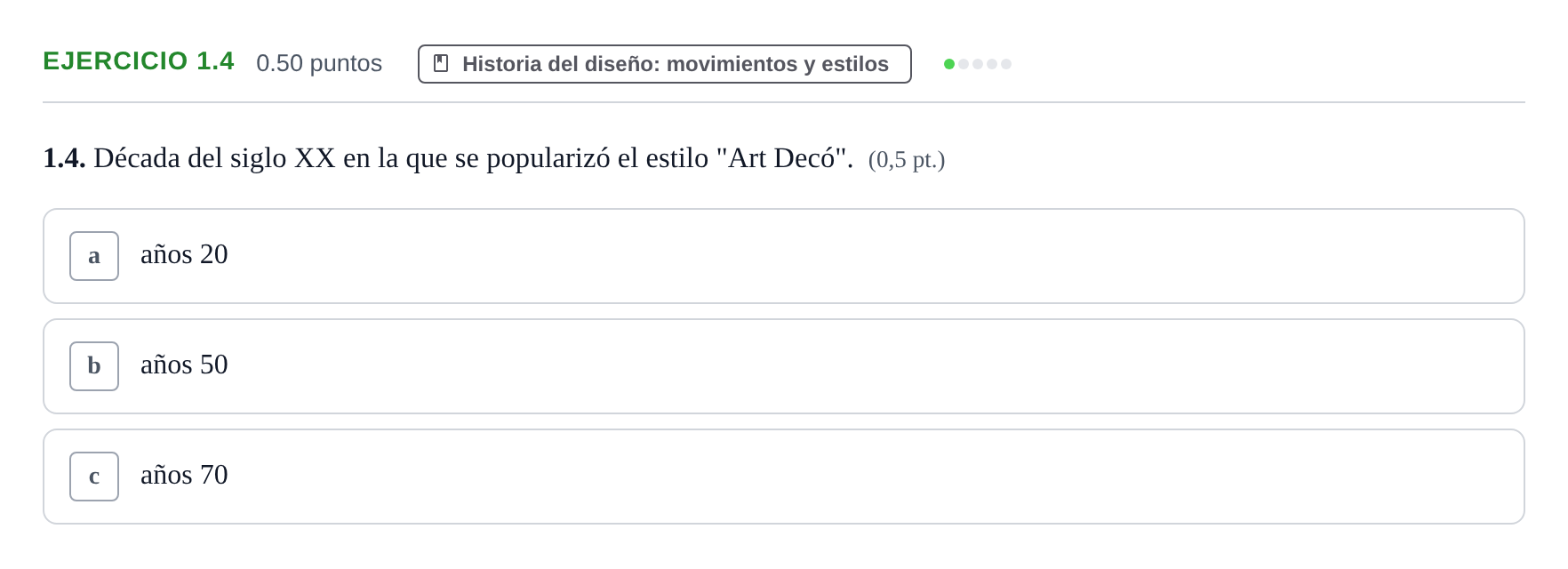 Enunciado: Ejercicio 1.4 · Diseño PAU Castilla-La Mancha Extraordinaria 2023