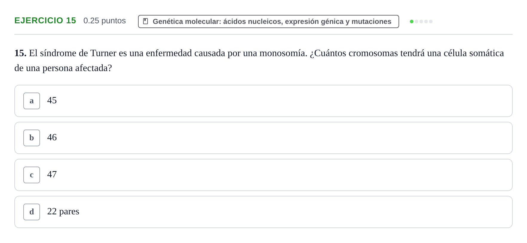 Enunciado: Problema 15 · Biología PAU Castilla-La Mancha Extraordinaria 2023
