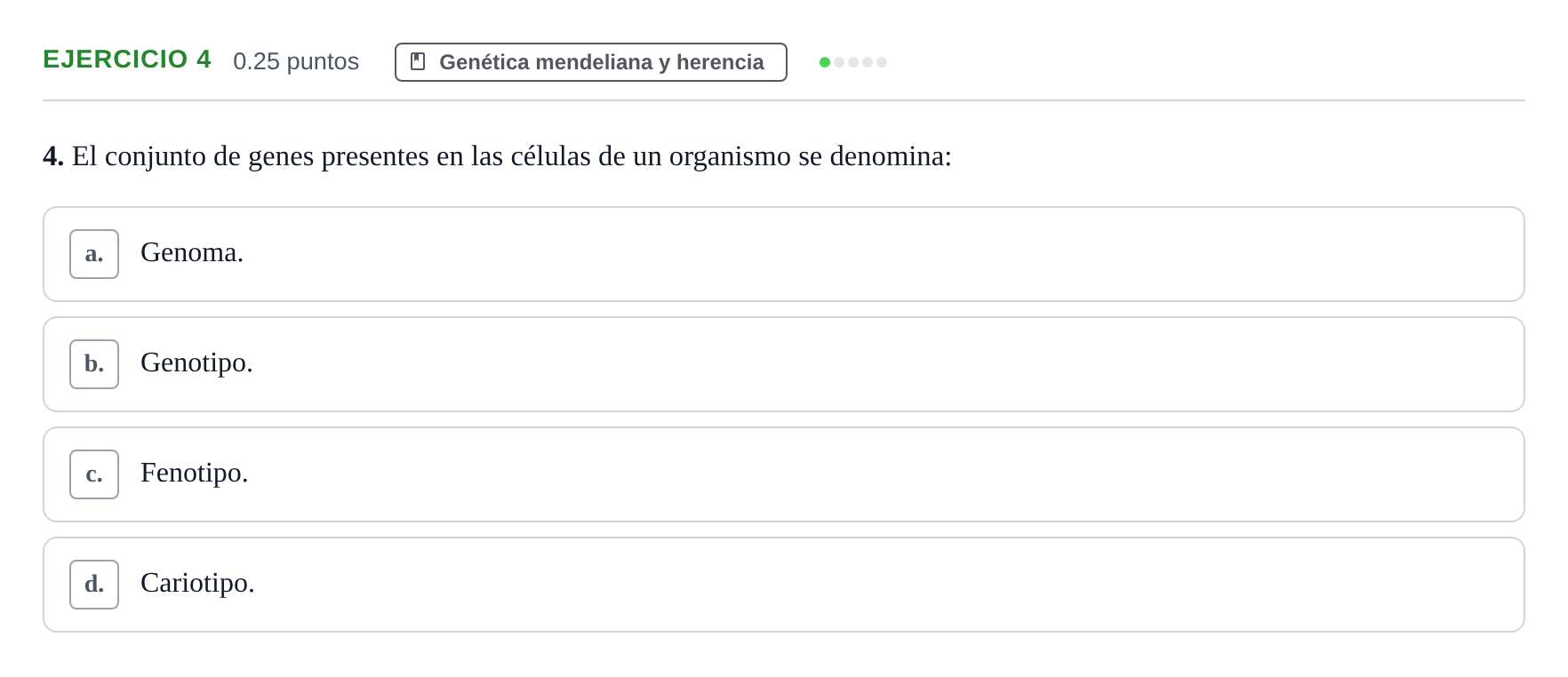 Enunciado: Problema 4 · Biología PAU Castilla-La Mancha Extraordinaria 2023