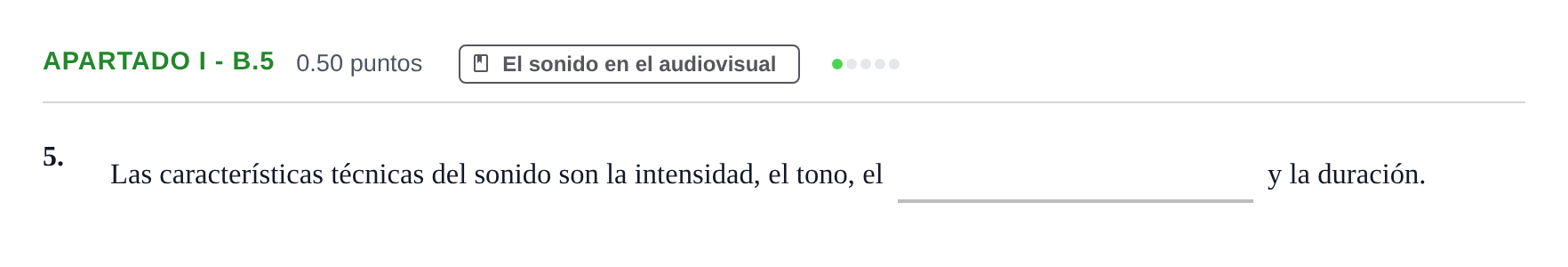 Enunciado: Apartado I - B.5 · Cultura Audiovisual II PAU Castilla-La Mancha Extraordinaria 2023
