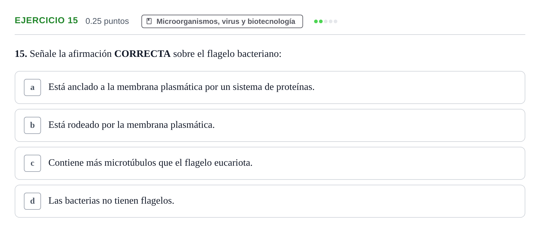 Enunciado: Problema 15 · Biología PAU Castilla-La Mancha Ordinaria 2023