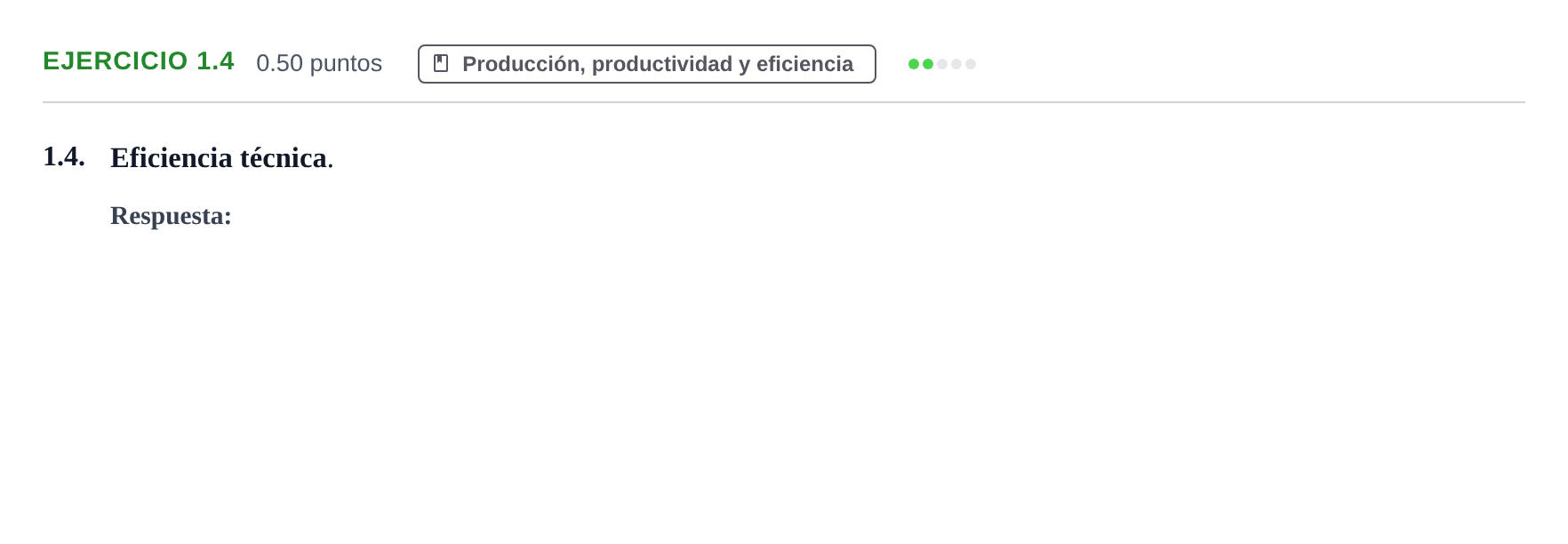 Enunciado: Ejercicio 1.4 · Empresa y Diseño de Modelos de Negocio PAU Castilla-La Mancha Ordinaria 2023