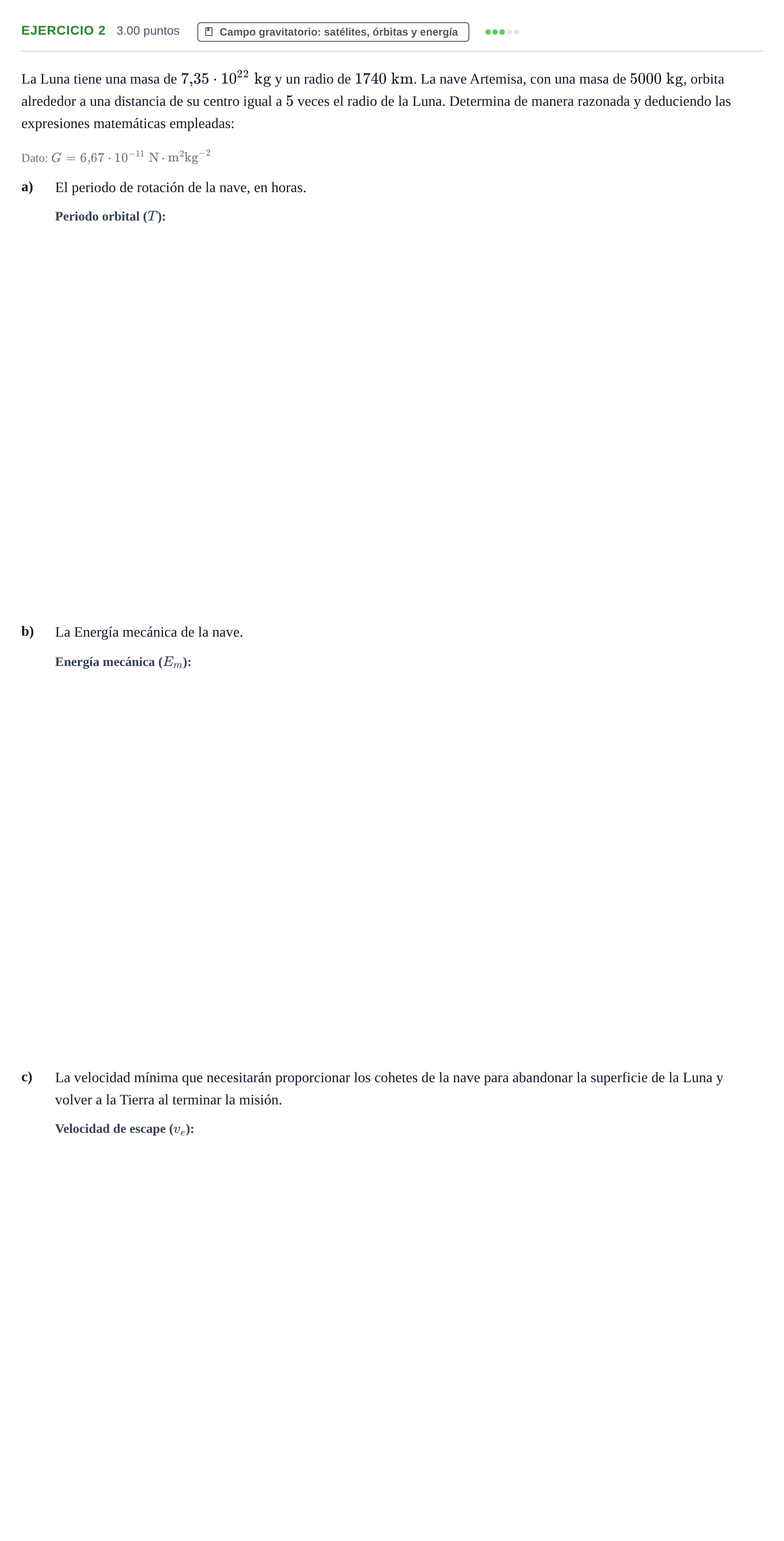 Enunciado: Problema 2 · Física PAU Castilla-La Mancha Extraordinaria 2023