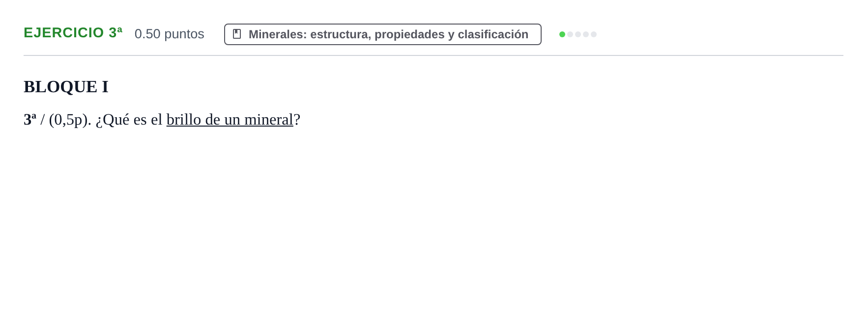 Enunciado: Ejercicio 3ª · Geología y Ciencias Ambientales PAU Castilla-La Mancha Extraordinaria 2023