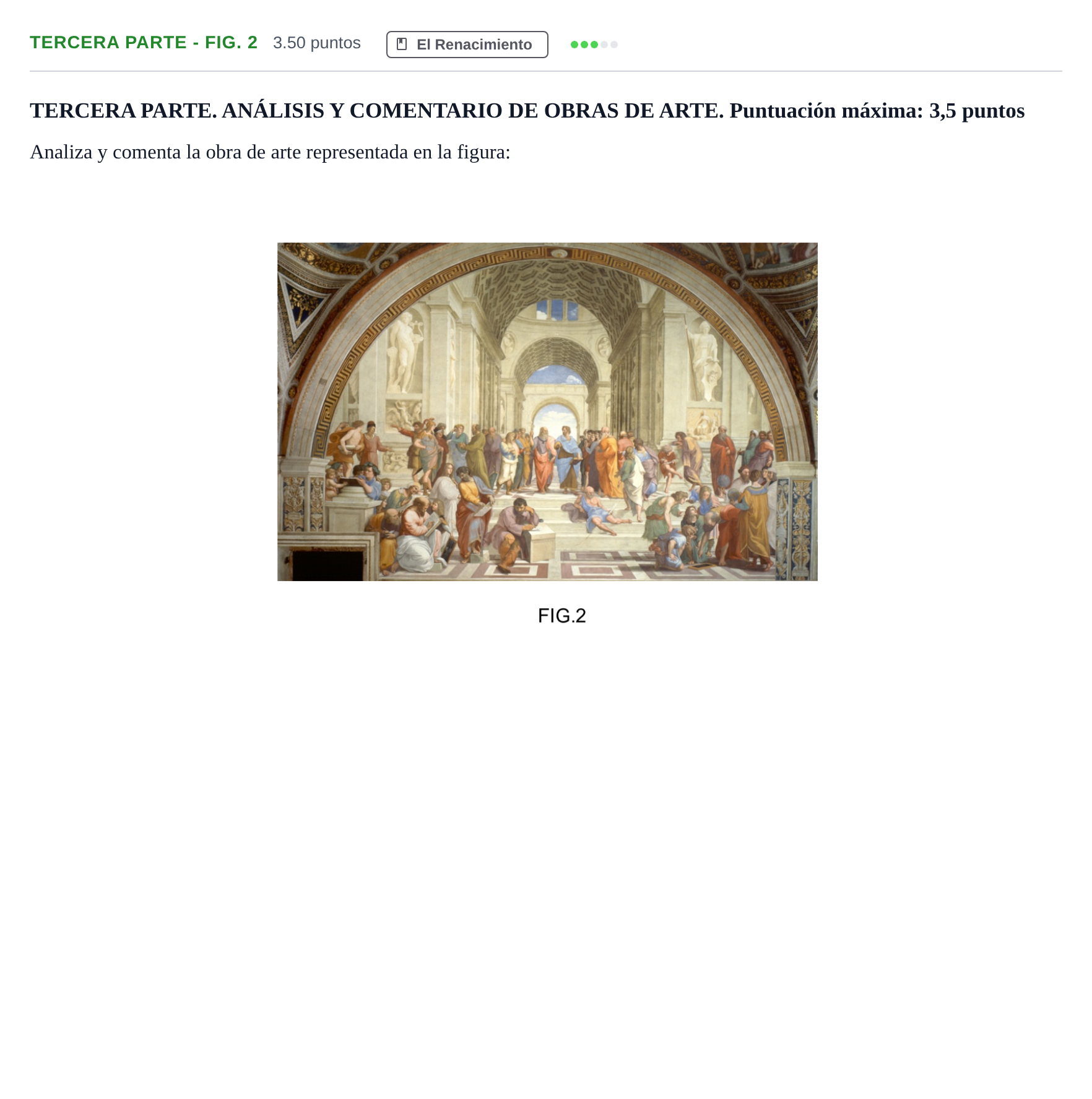 Enunciado: Ejercicio Tercera Parte - FIG. 2 · Historia del Arte PAU Castilla-La Mancha Extraordinaria 2023