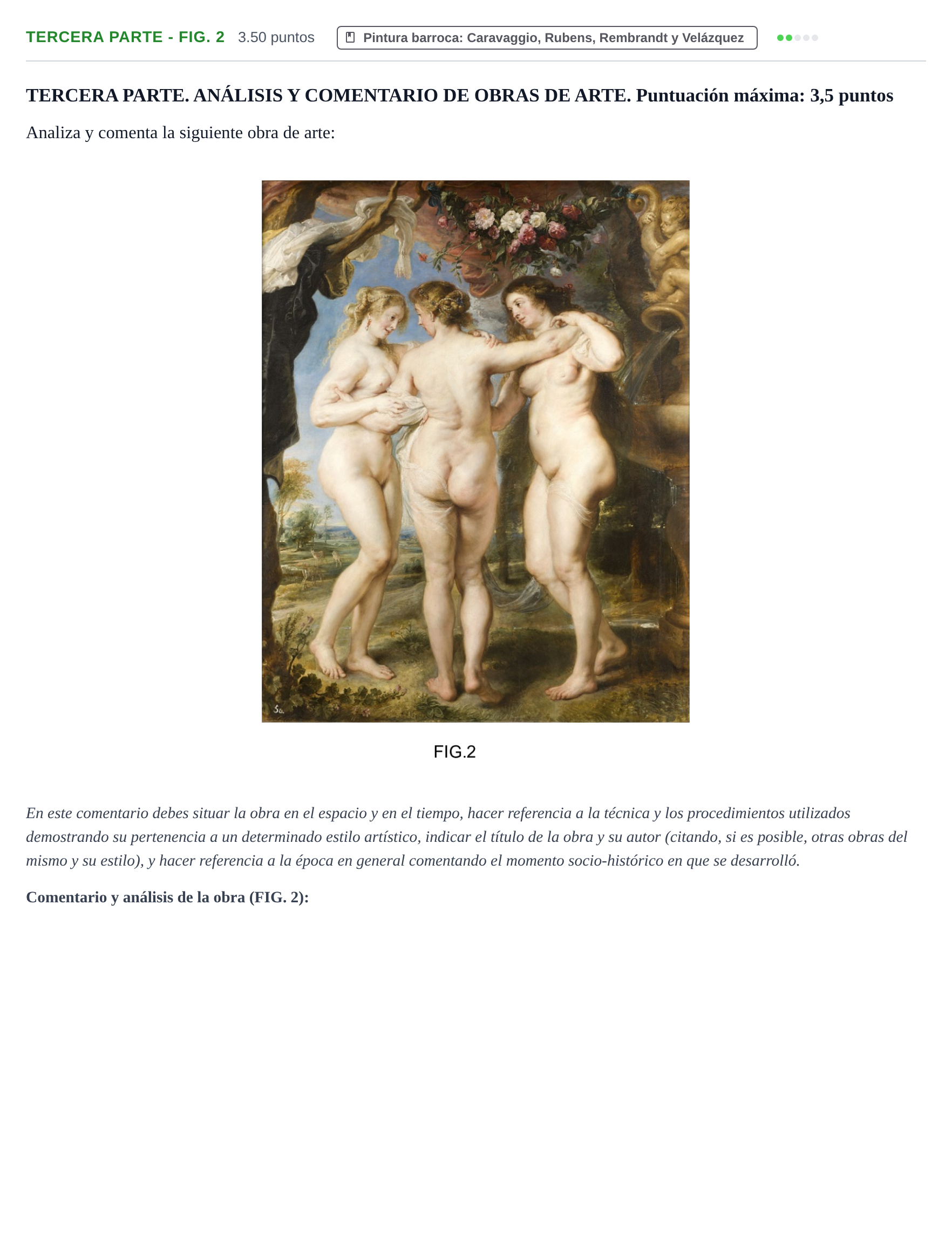 Enunciado: Ejercicio Tercera parte - FIG. 2 · Historia del Arte PAU Castilla-La Mancha Ordinaria 2023