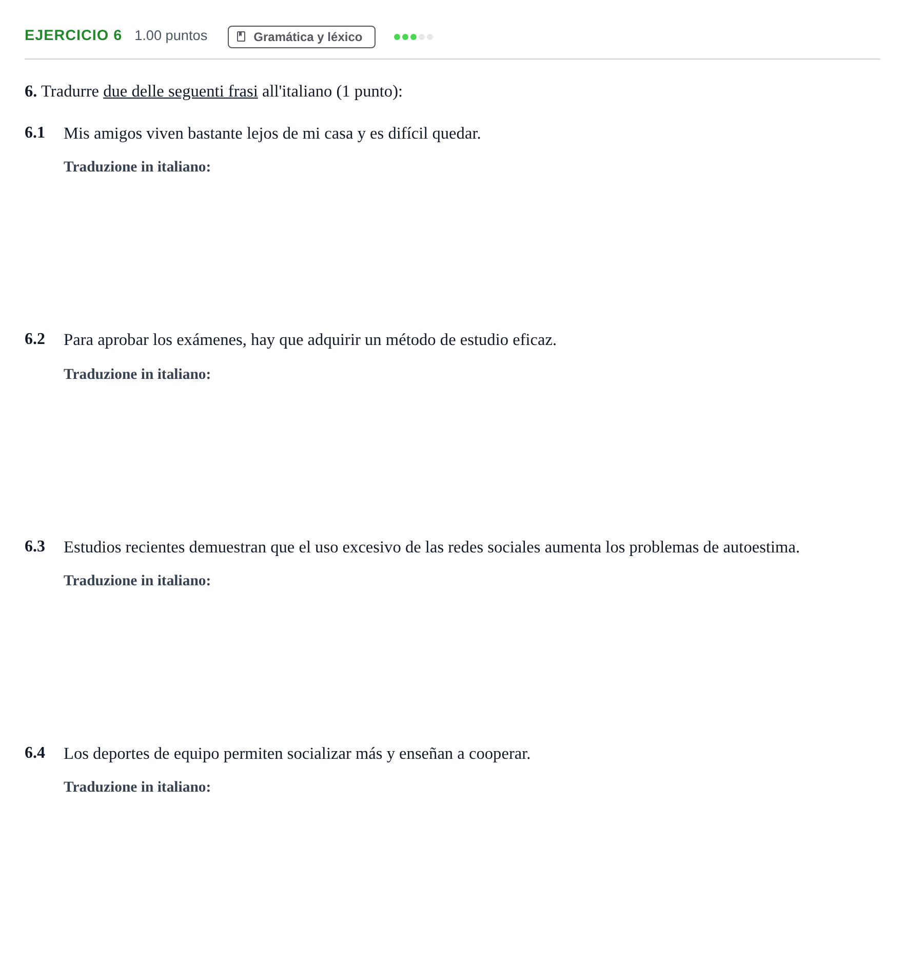 Enunciado: Problema 6 · Italiano PAU Andalucía Ordinaria Suplente 1 2025