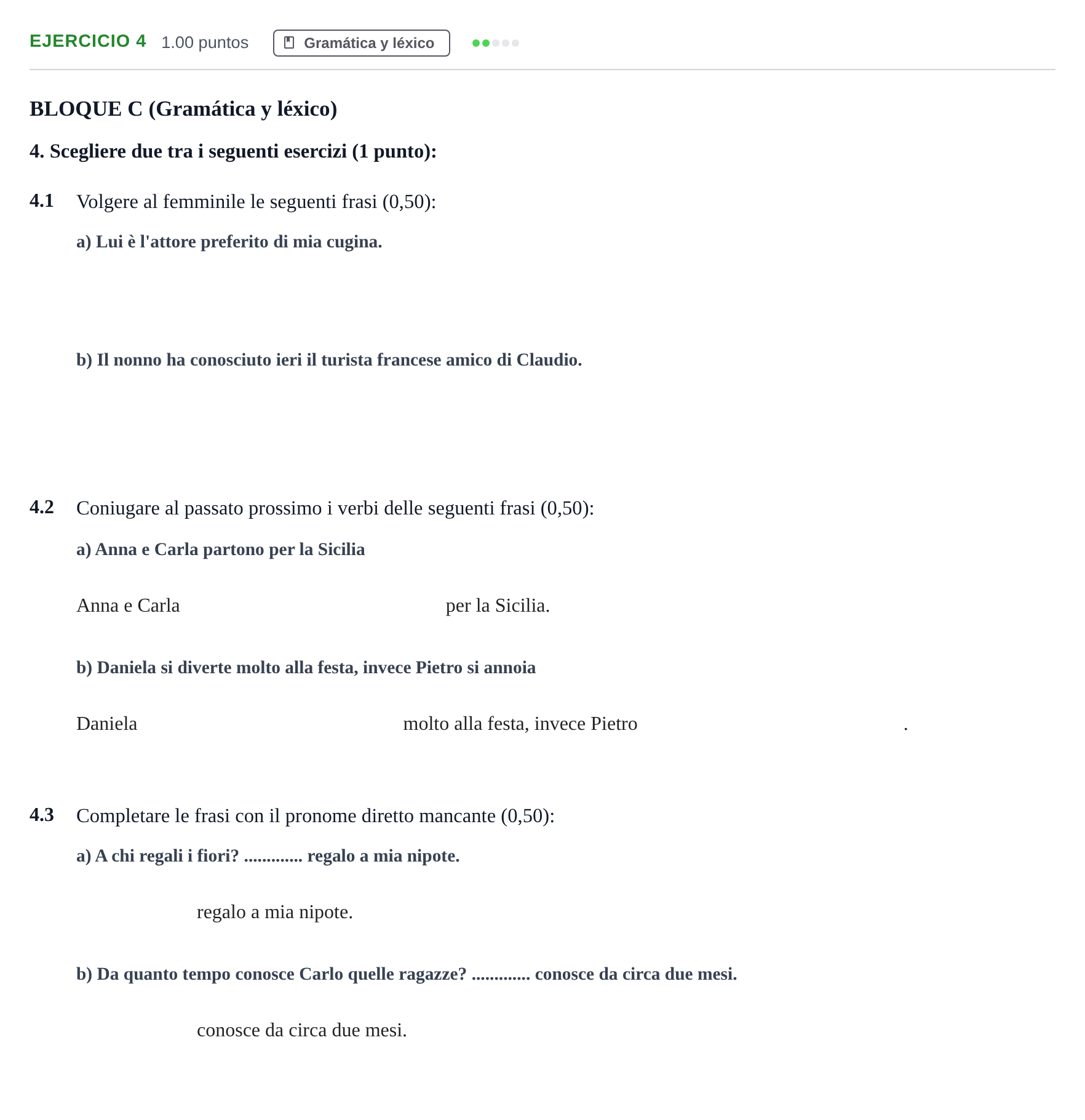 Enunciado: Problema 4 · Italiano PAU Andalucía Ordinaria Suplente 2 2025