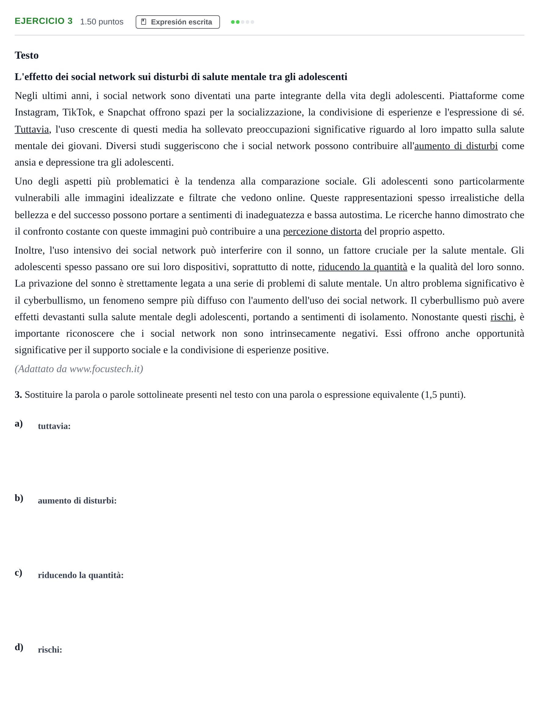 Enunciado: Problema 3 · Italiano PAU Andalucía Ordinaria Titular (Acceso) 2025