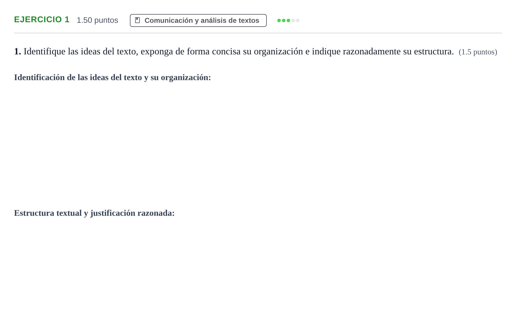 Enunciado: Problema 1 · Lengua Castellana y Literatura II PAU Andalucía Extraordinaria Suplente 2 2025