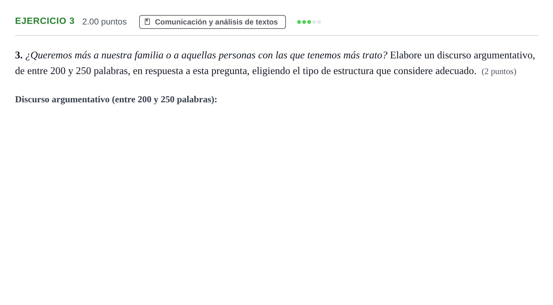 Enunciado: Problema 3 · Lengua Castellana y Literatura II PAU Andalucía Ordinaria Suplente 2 2025