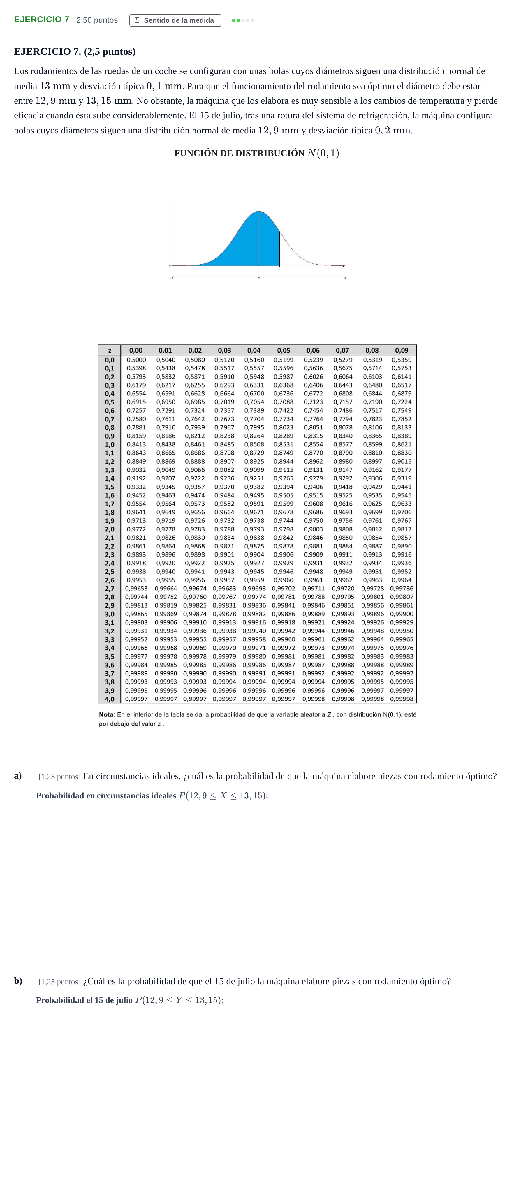 Enunciado: EJERCICIO 7 · Matemáticas II PAU Andalucía Ordinaria Suplente 1 2025
