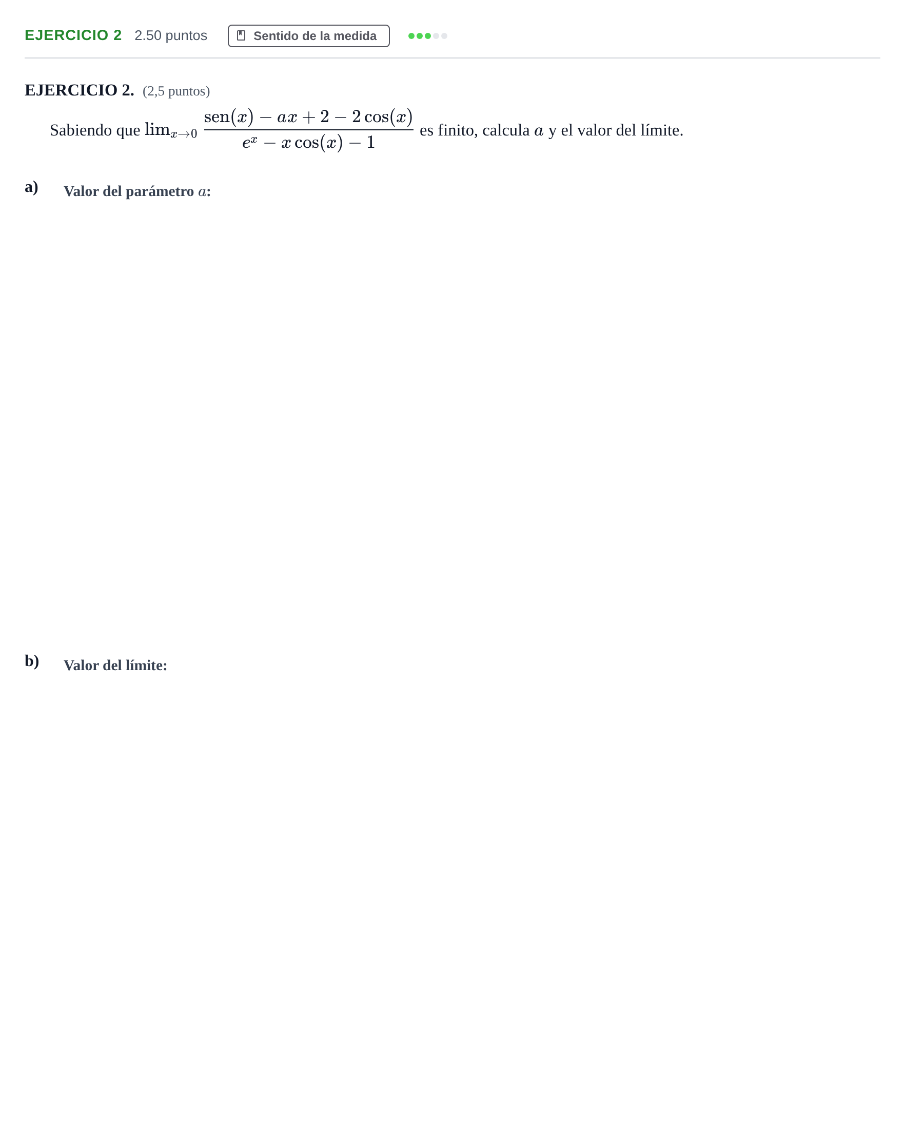 Enunciado: Ejercicio 2 · Matemáticas II PAU Andalucía Ordinaria Titular 2025