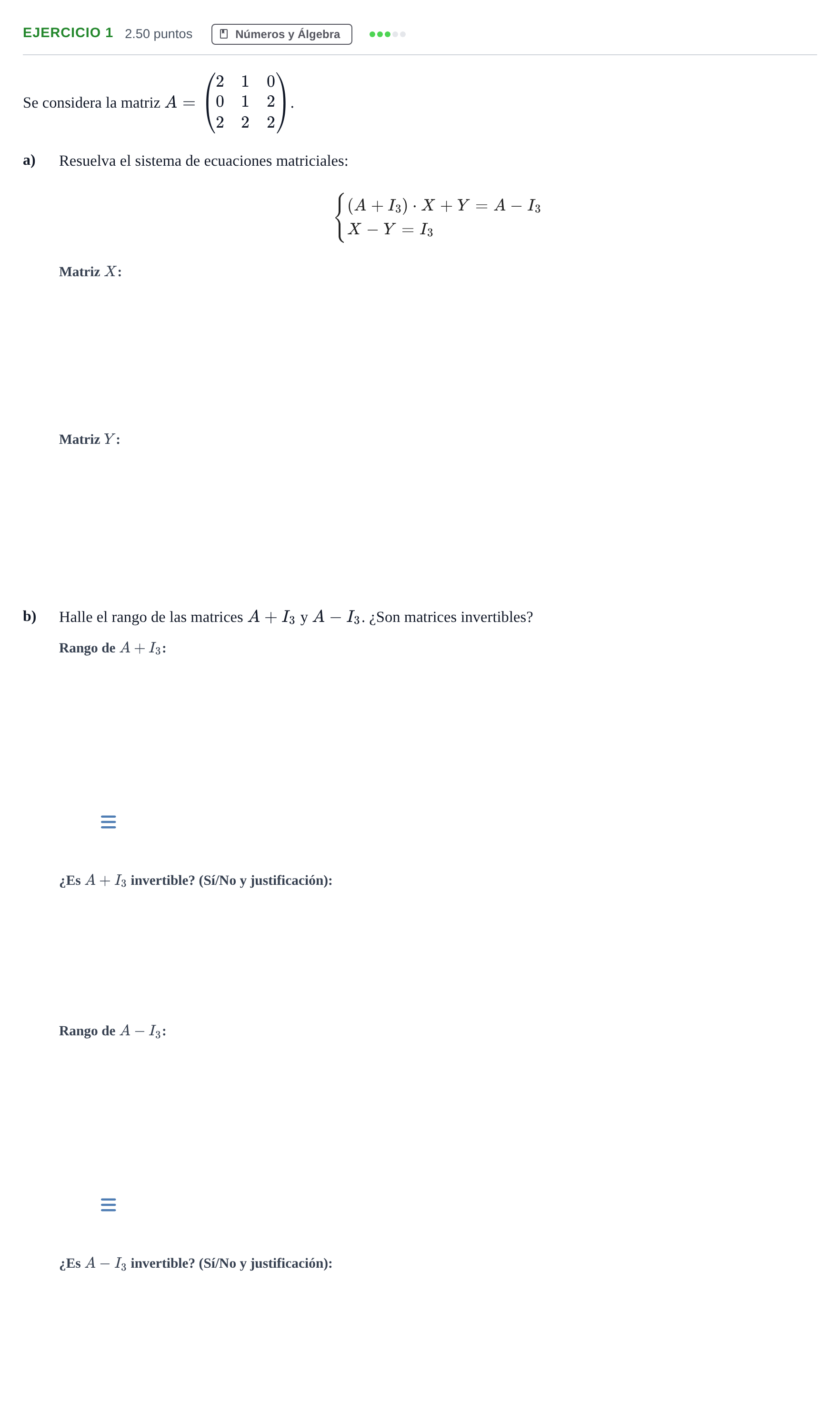 Enunciado: Ejercicio 1 · Matemáticas aplicadas a las Ciencias Sociales II PAU Andalucía Ordinaria Suplente 1 2025