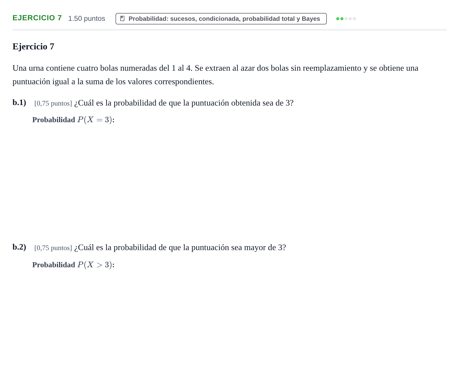 Enunciado: Ejercicio 7 - Probabilidad · Matemáticas II PAU Castilla-La Mancha Ordinaria 2023