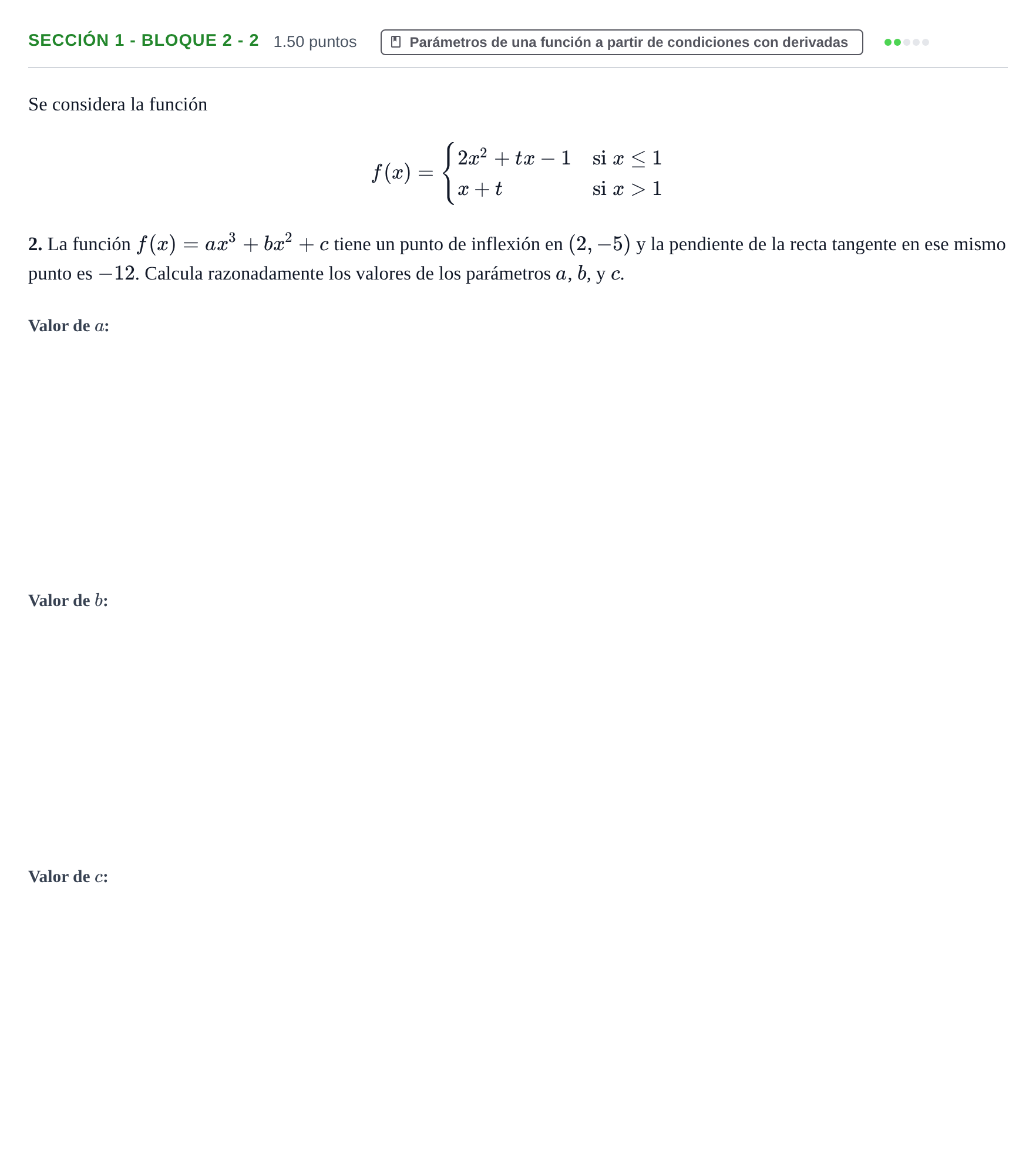 Enunciado: Ejercicio Sección 1 - Bloque 2 - 2 · Matemáticas aplicadas a las Ciencias Sociales II PAU Castilla-La Mancha Ordinaria 2023