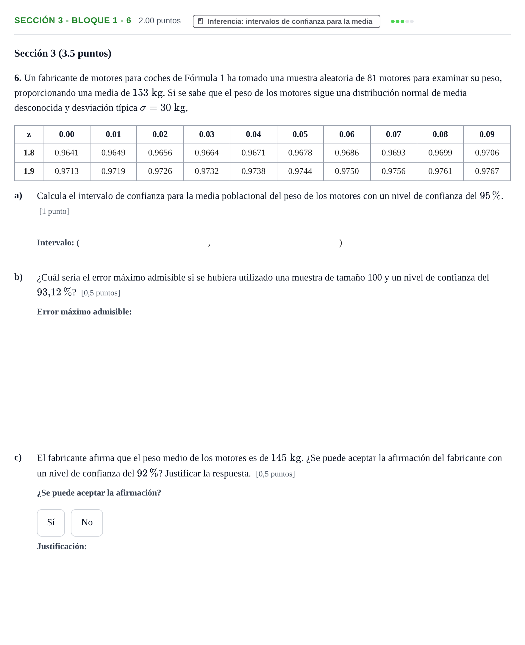 Enunciado: Ejercicio Sección 3 - Bloque 1 - 6 · Matemáticas aplicadas a las Ciencias Sociales II PAU Castilla-La Mancha Ordinaria 2023