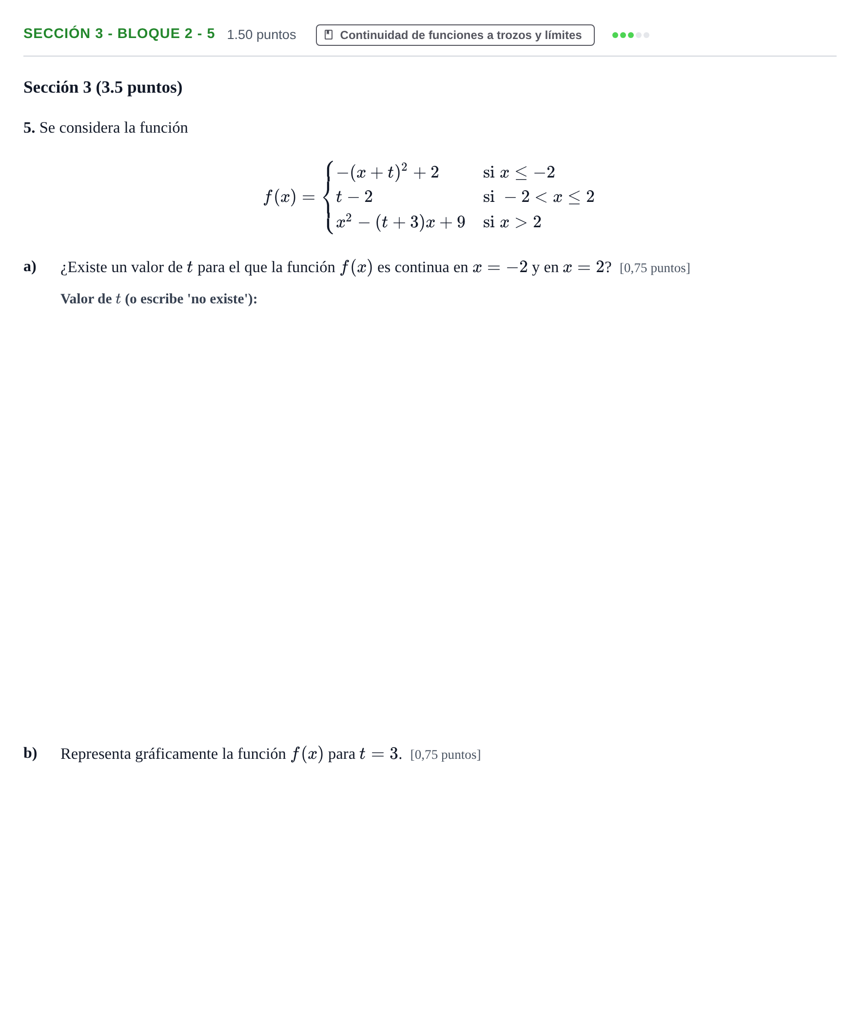 Enunciado: Ejercicio Sección 3 - Bloque 2 - 5 · Matemáticas aplicadas a las Ciencias Sociales II PAU Castilla-La Mancha Ordinaria 2023