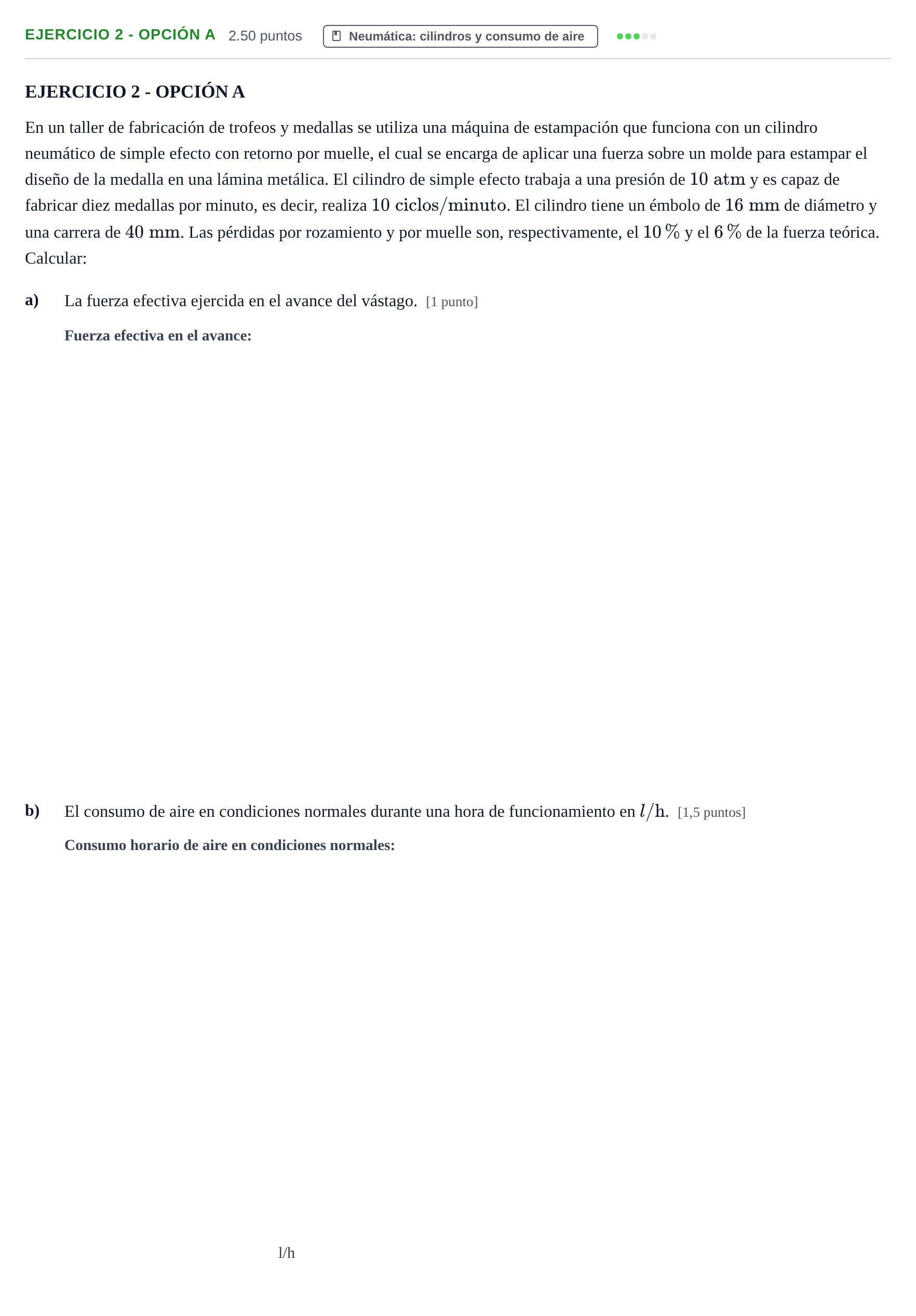 Enunciado: Ejercicio 2 - Opción A · Tecnología e Ingeniería II PAU Andalucía Extraordinaria Suplente 2 2025
