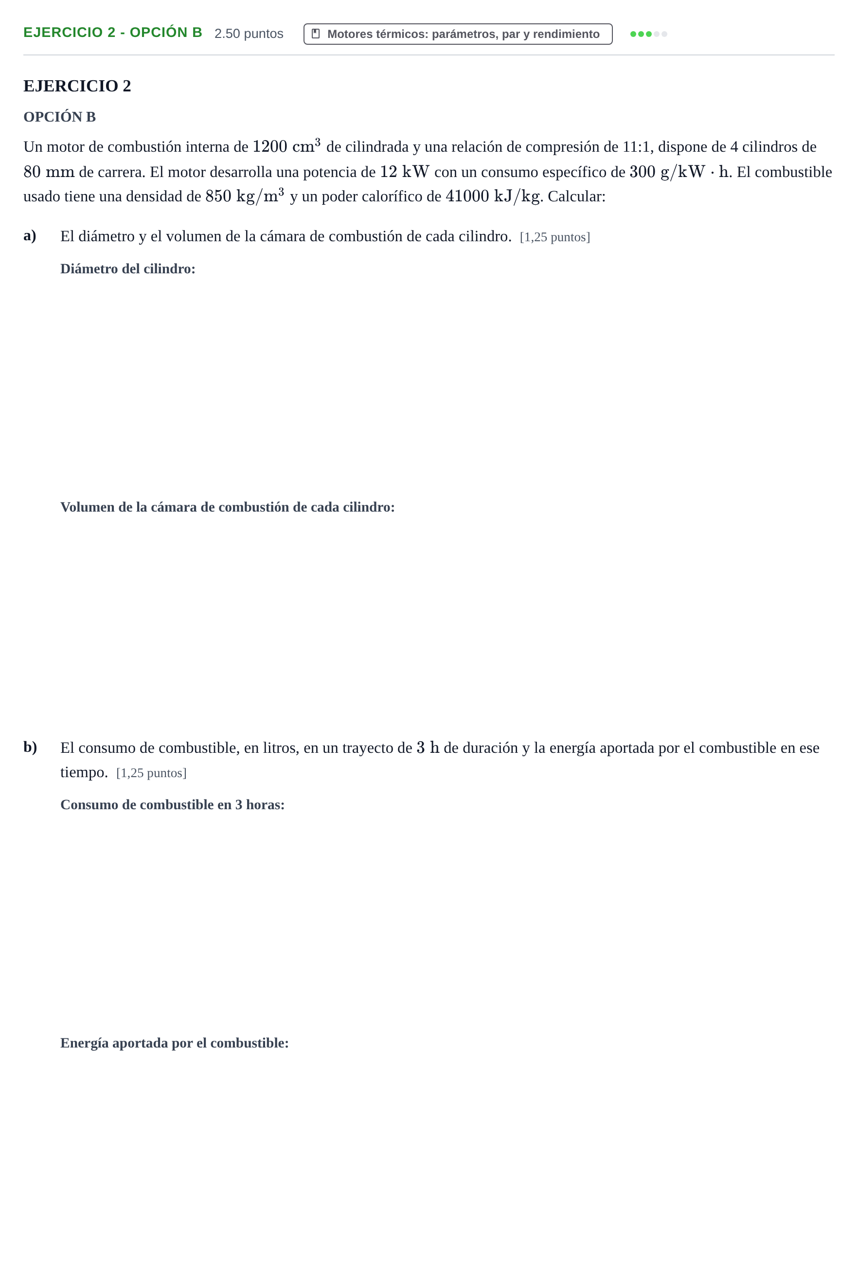 Enunciado: Ejercicio 2 - Opción B · Tecnología e Ingeniería II PAU Andalucía Extraordinaria Suplente 2 2025