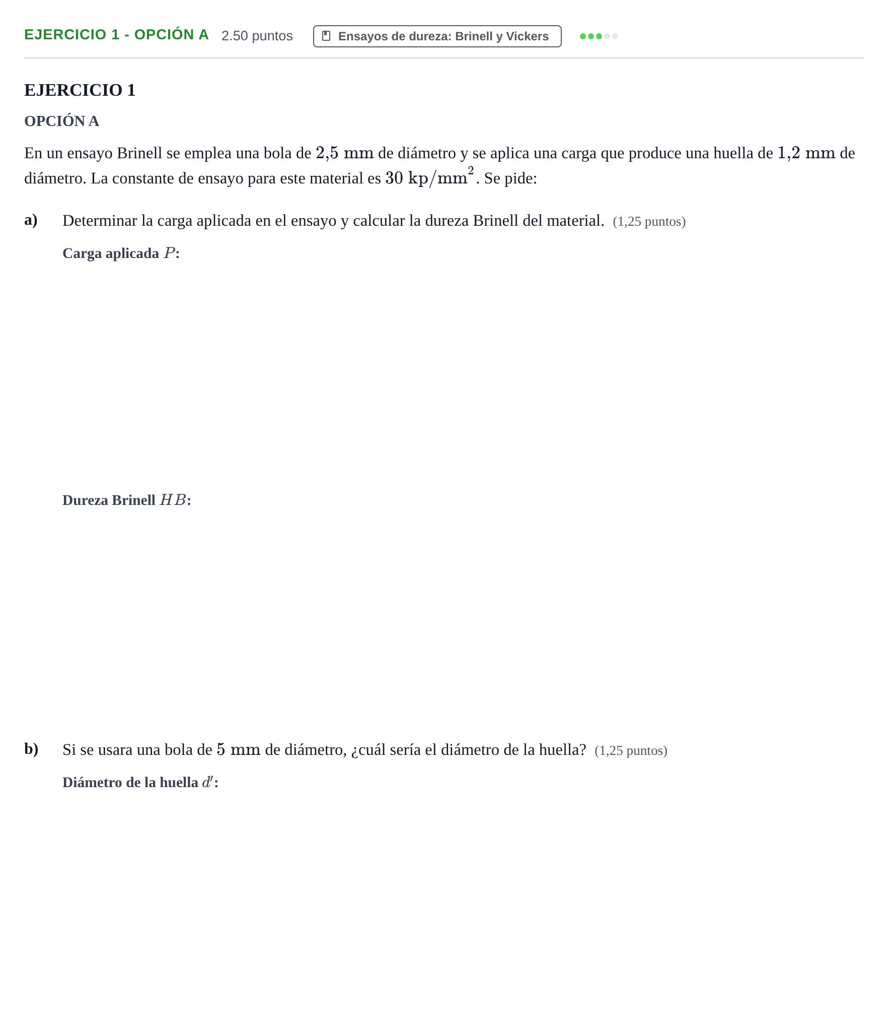 Enunciado: Ejercicio 1 - Opción A · Tecnología e Ingeniería II PAU Andalucía Ordinaria Suplente 1 2025