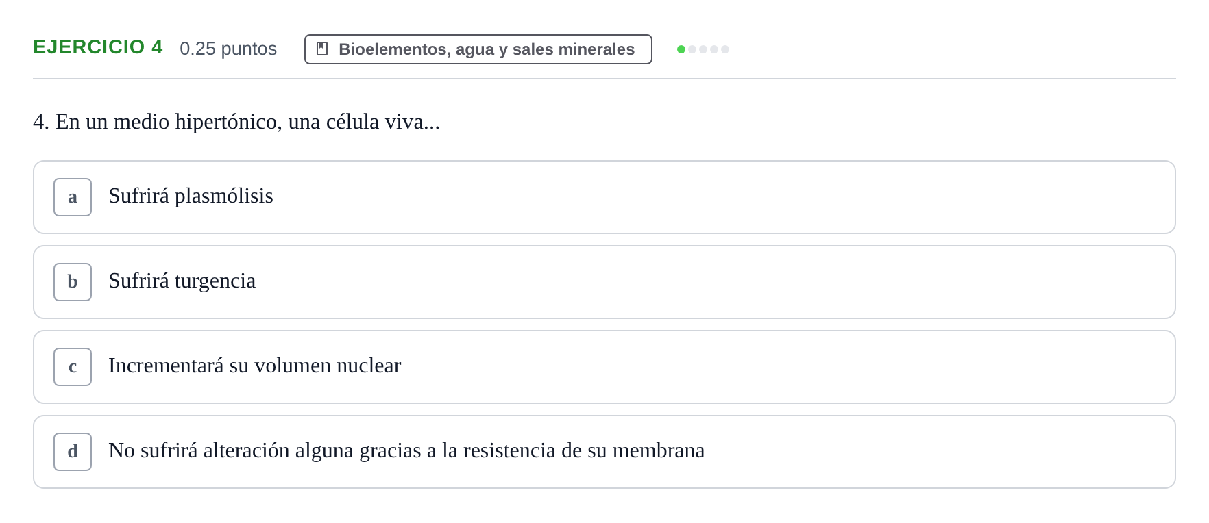 Enunciado: Problema 4 · Biología PAU Castilla-La Mancha Extraordinaria 2022