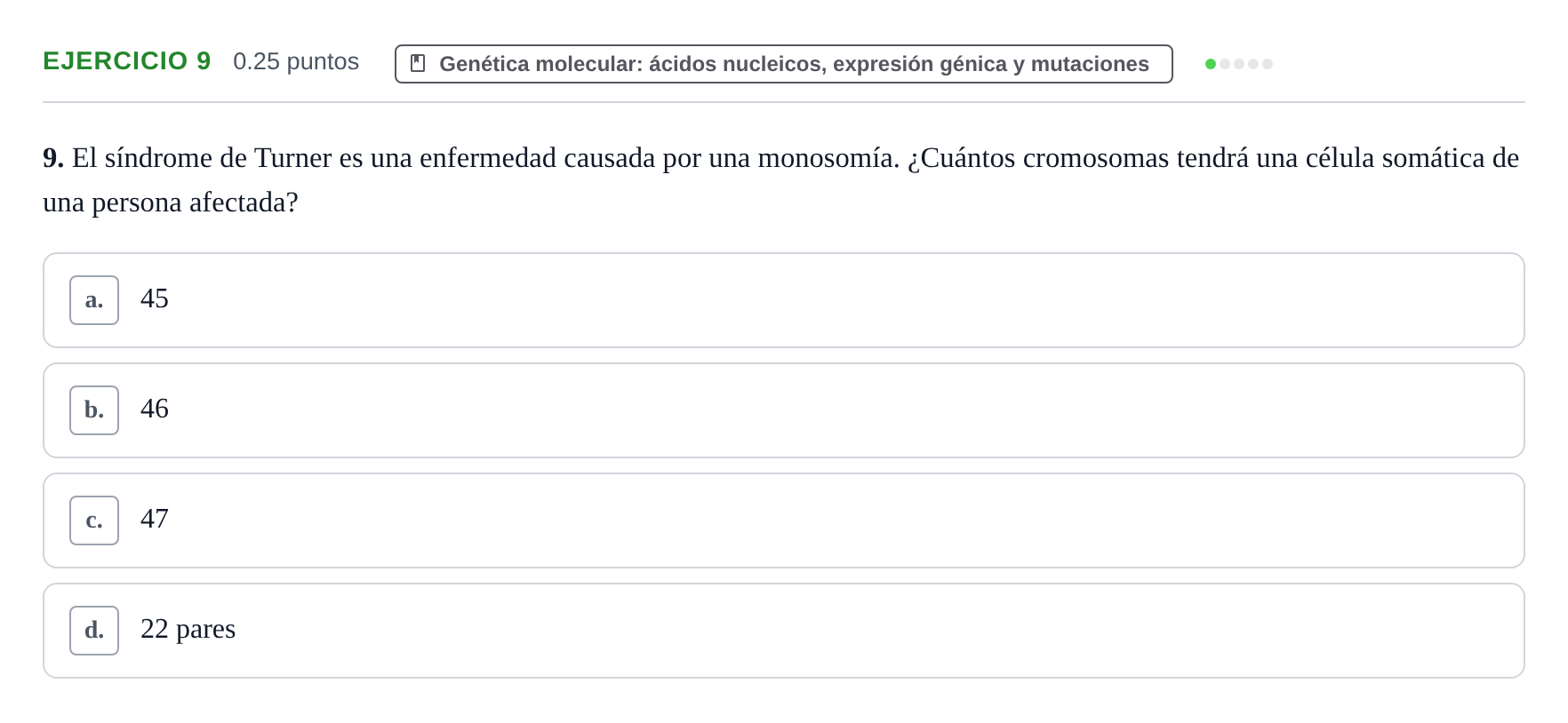 Enunciado: Problema 9 · Biología PAU Castilla-La Mancha Extraordinaria 2022