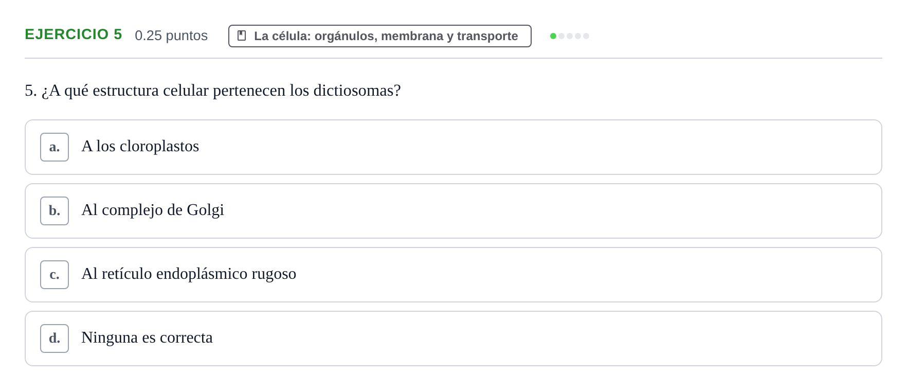 Enunciado: Problema 5 · Biología PAU Castilla-La Mancha Ordinaria 2022