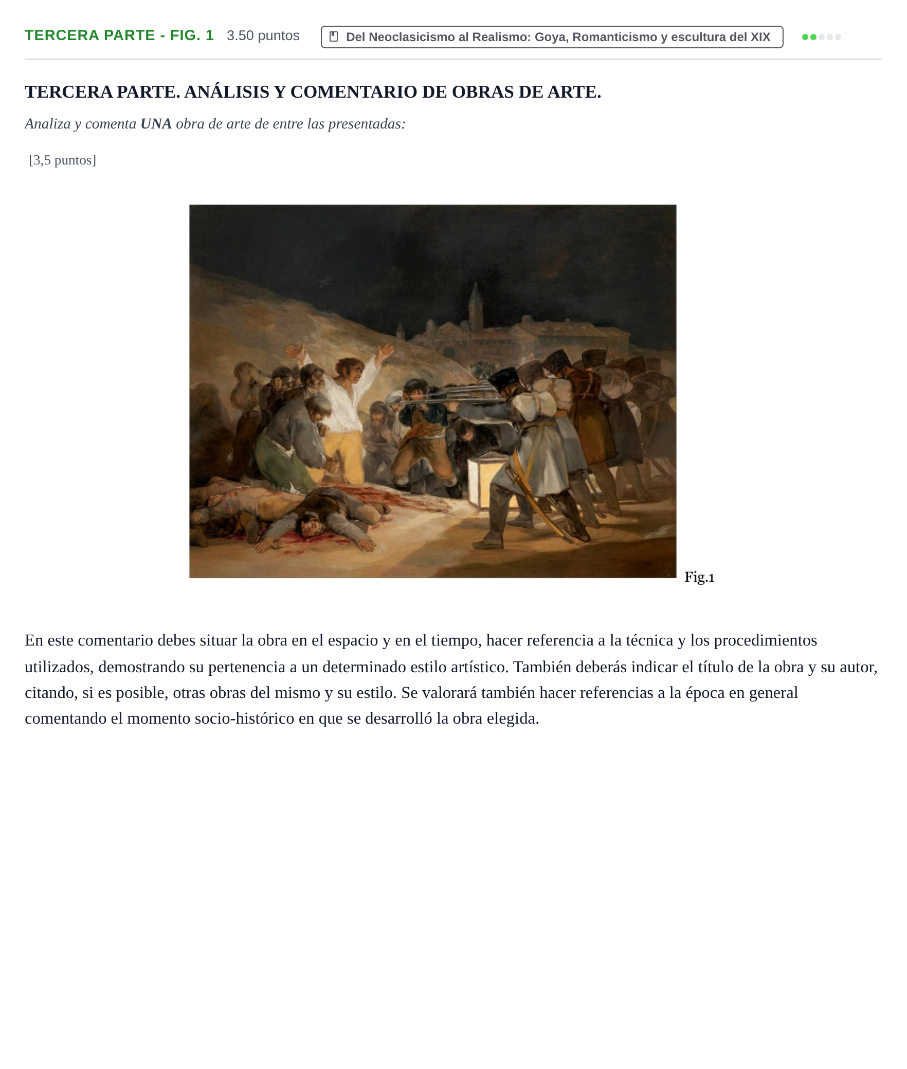 Enunciado: Ejercicio Tercera Parte - Fig. 1 · Fundamentos Artísticos PAU Castilla-La Mancha Ordinaria (Fundamentos del Arte II) 2022