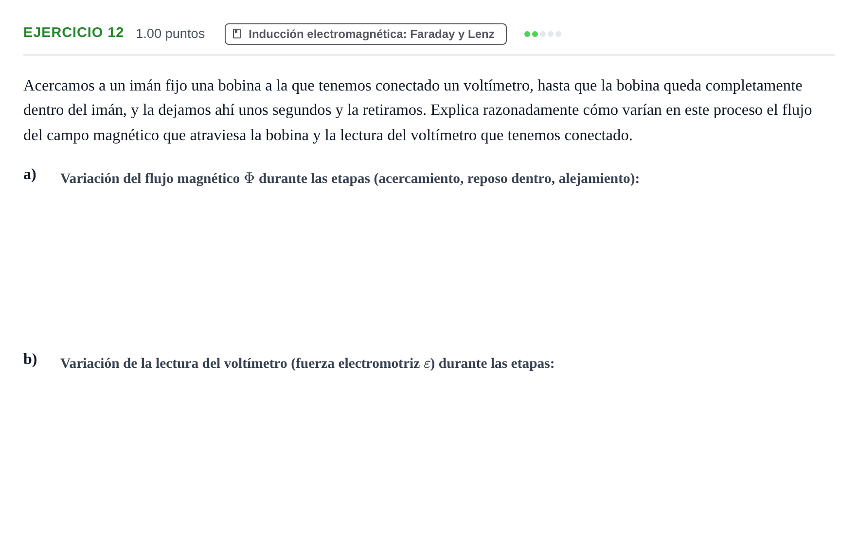 Enunciado: Problema 12 · Física PAU Castilla-La Mancha Ordinaria 2022