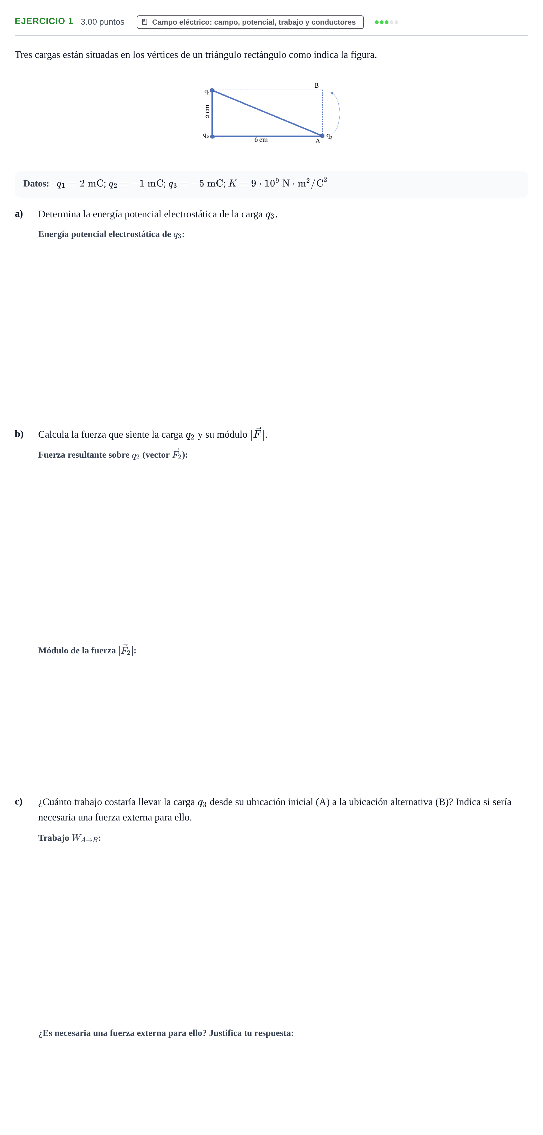 Enunciado: Problema 1 · Física PAU Castilla-La Mancha Ordinaria 2022