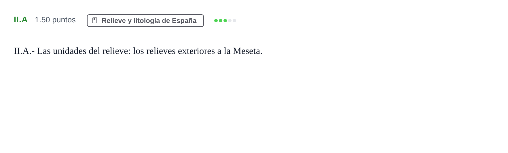 Enunciado: Ejercicio II.A · Geografía PAU Castilla-La Mancha Ordinaria 2022